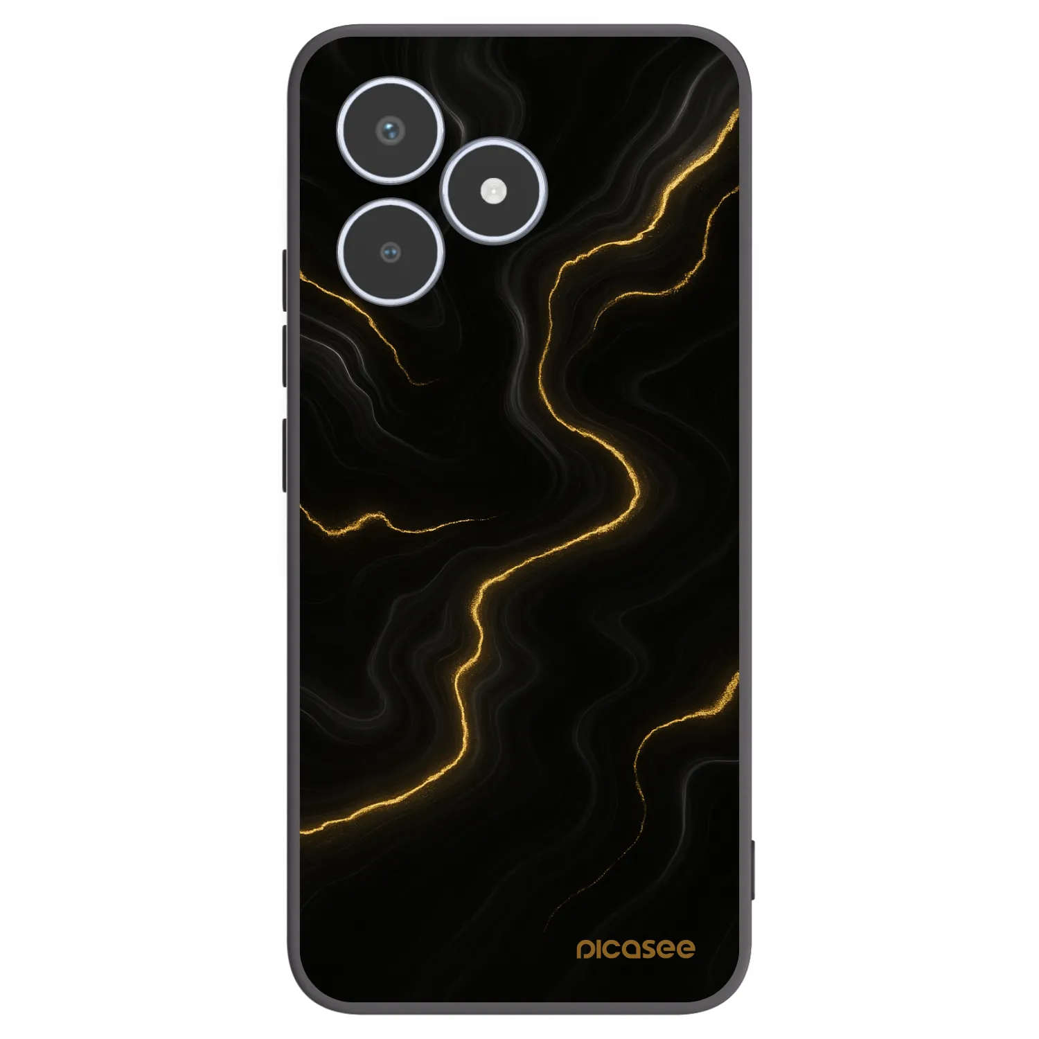 Picasee silikónový čierny obal pre Realme C53 - Thunder
