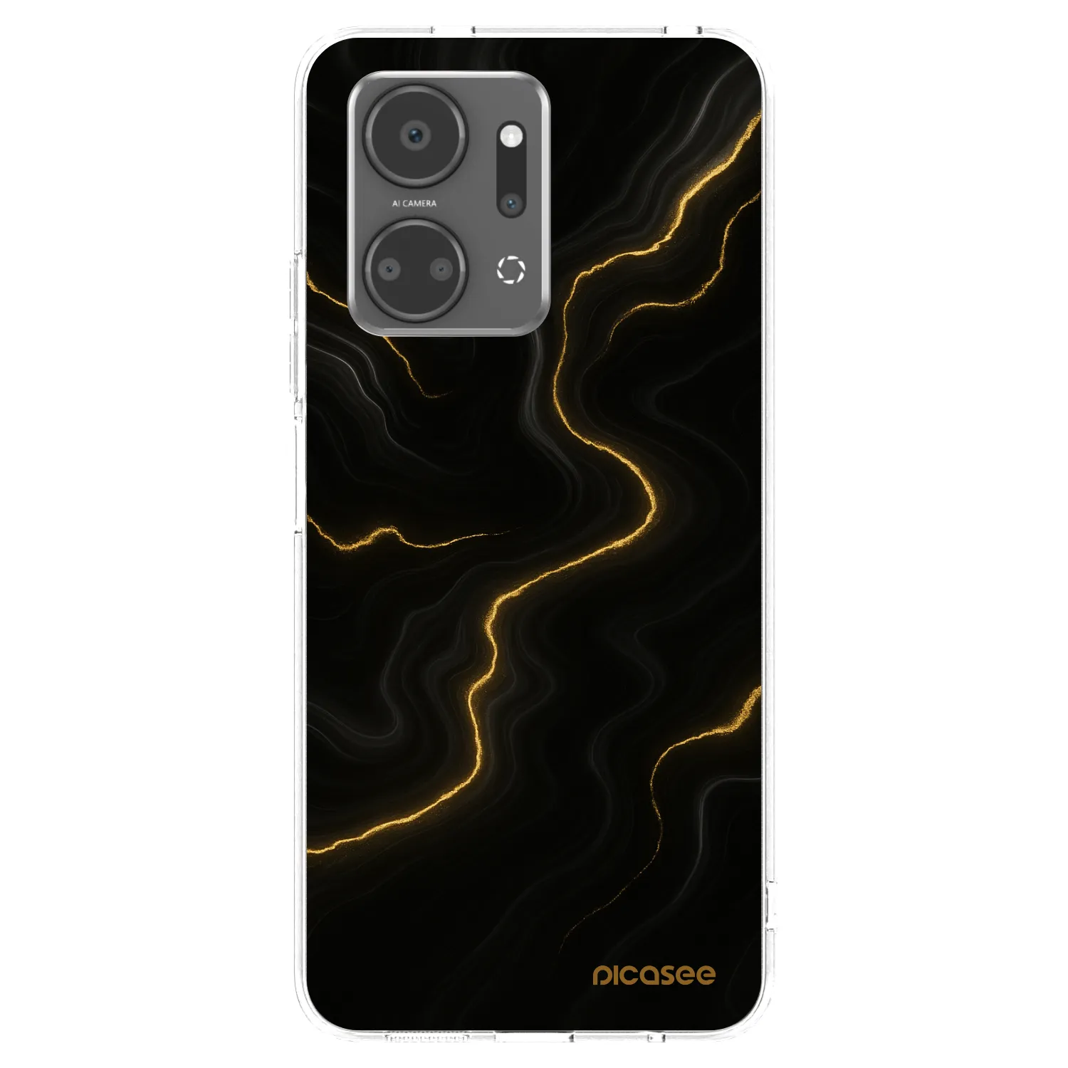 Picasee silikónový prehľadný obal pre Honor X7a - Thunder