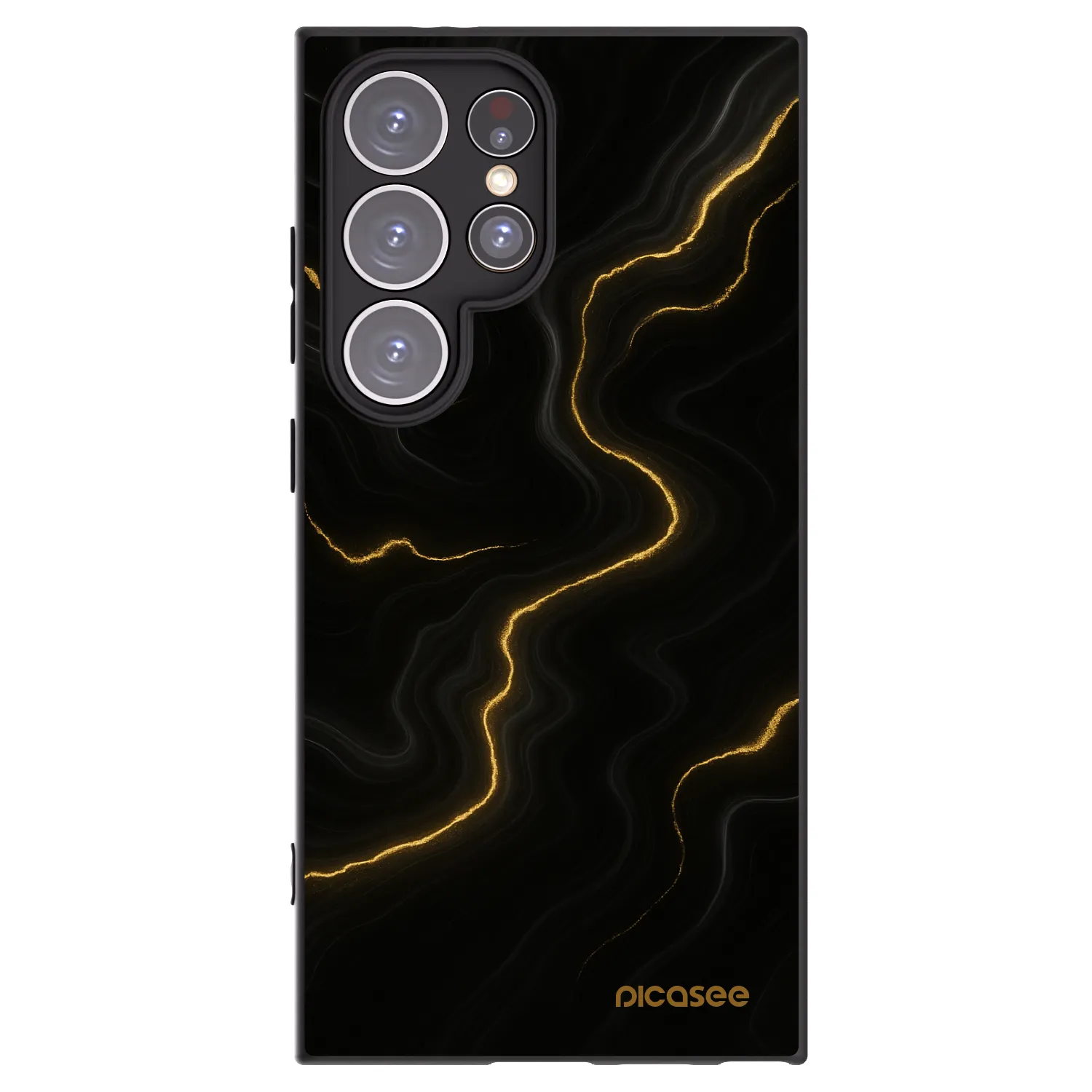Picasee silikónový čierny obal pre Samsung Galaxy S24 Ultra S928B 5G - Thunder