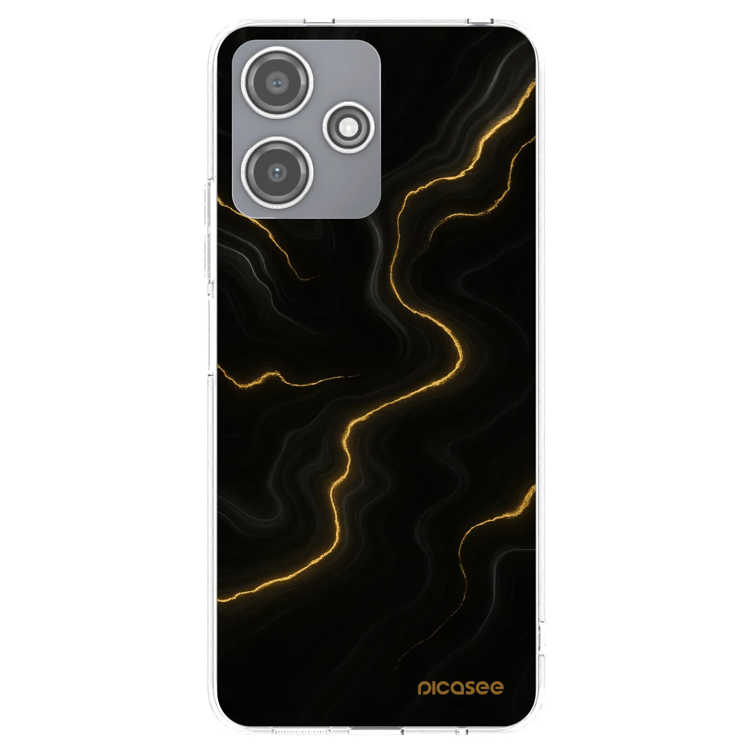 Picasee silikónový prehľadný obal pre Xiaomi Redmi 12 5G - Thunder