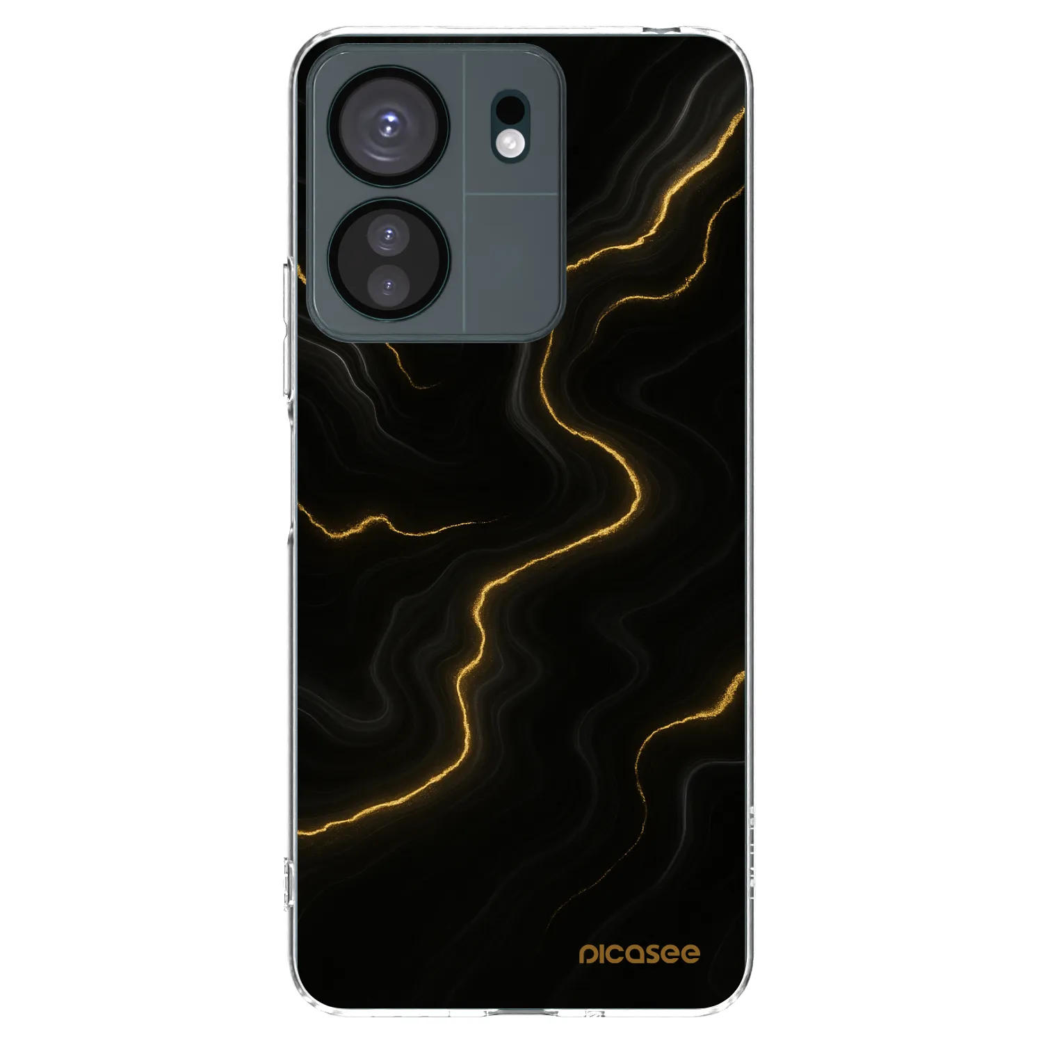 Picasee silikónový prehľadný obal pre Xiaomi Redmi 13C 4G - Thunder