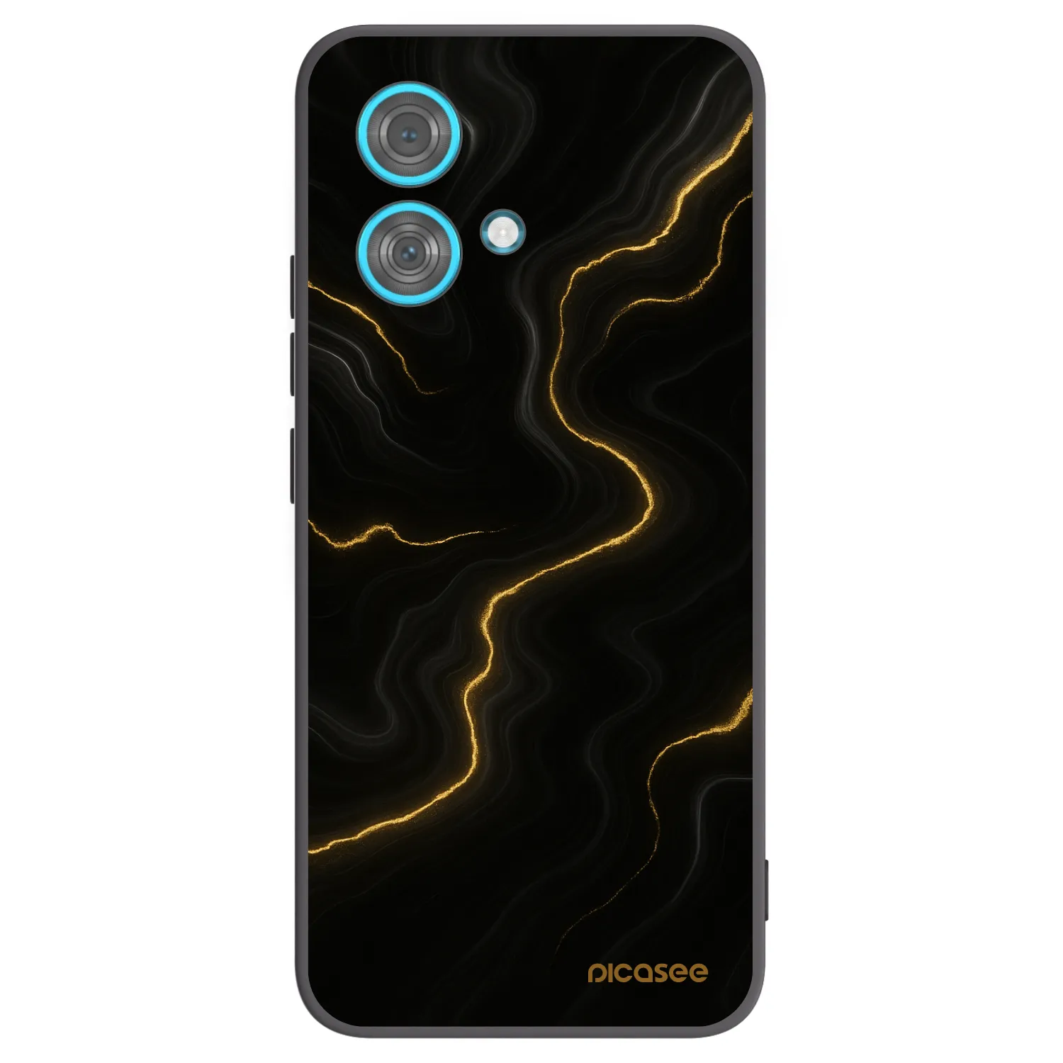 Picasee silikónový čierny obal pre Motorola Edge 40 Neo - Thunder