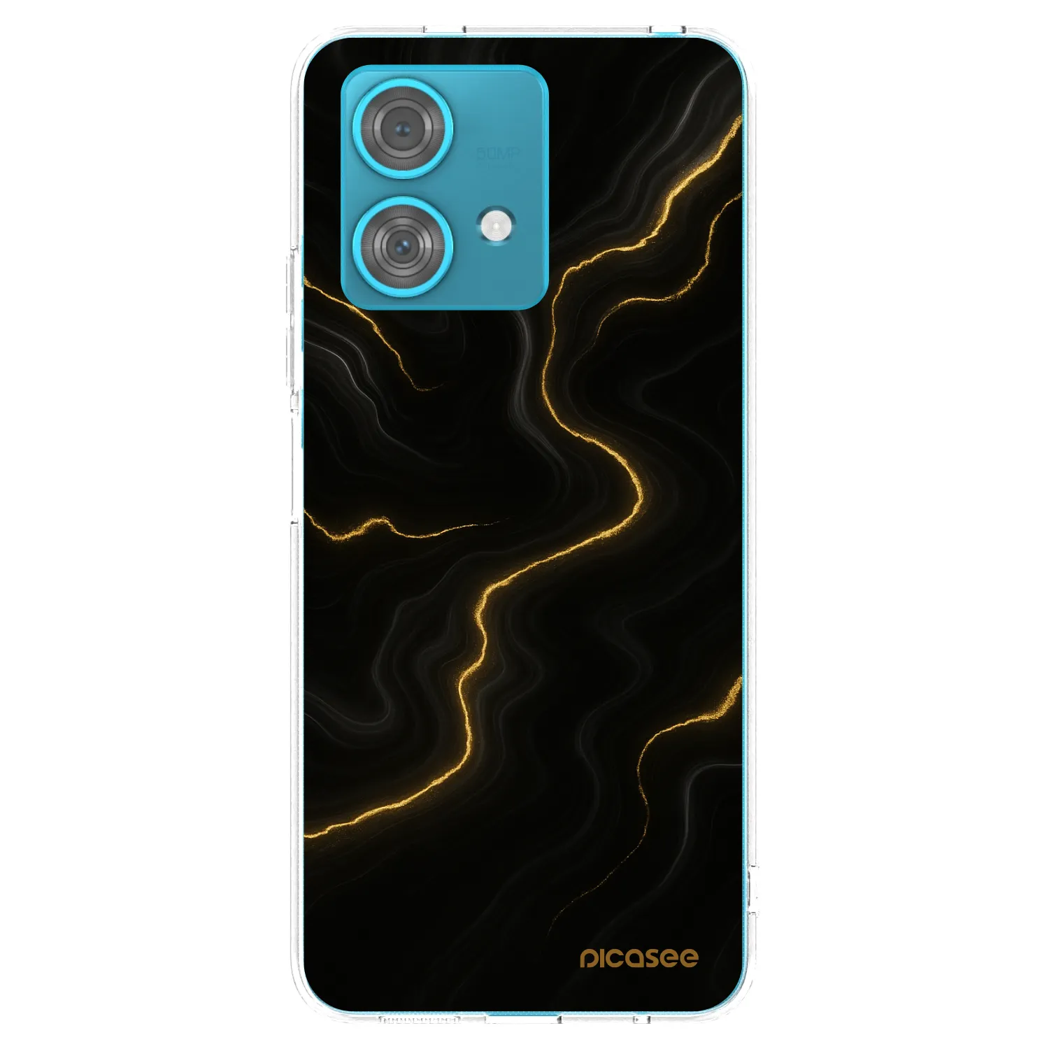 Picasee silikónový prehľadný obal pre Motorola Edge 40 Neo - Thunder