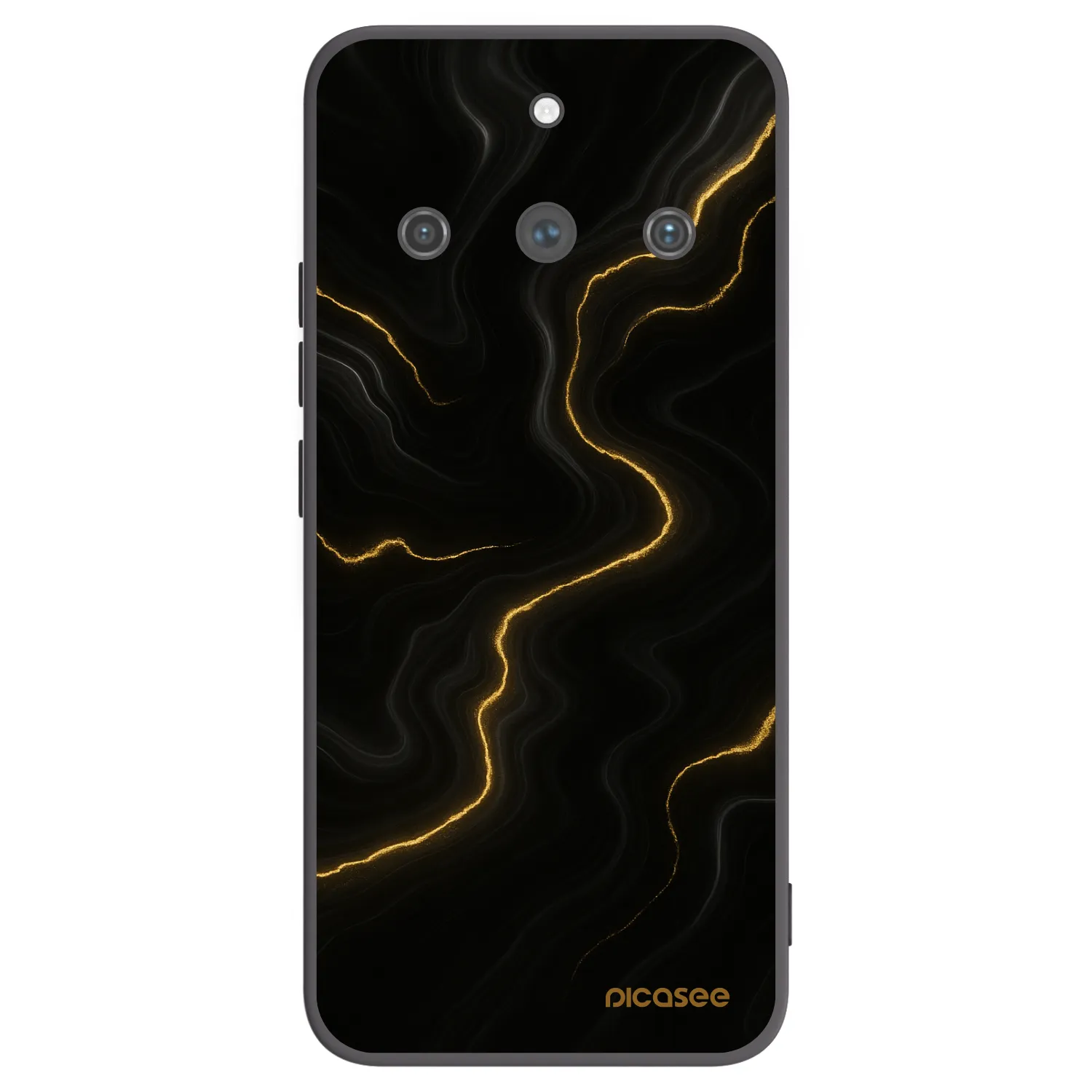 Picasee silikónový čierny obal pre Realme 11 Pro+ - Thunder