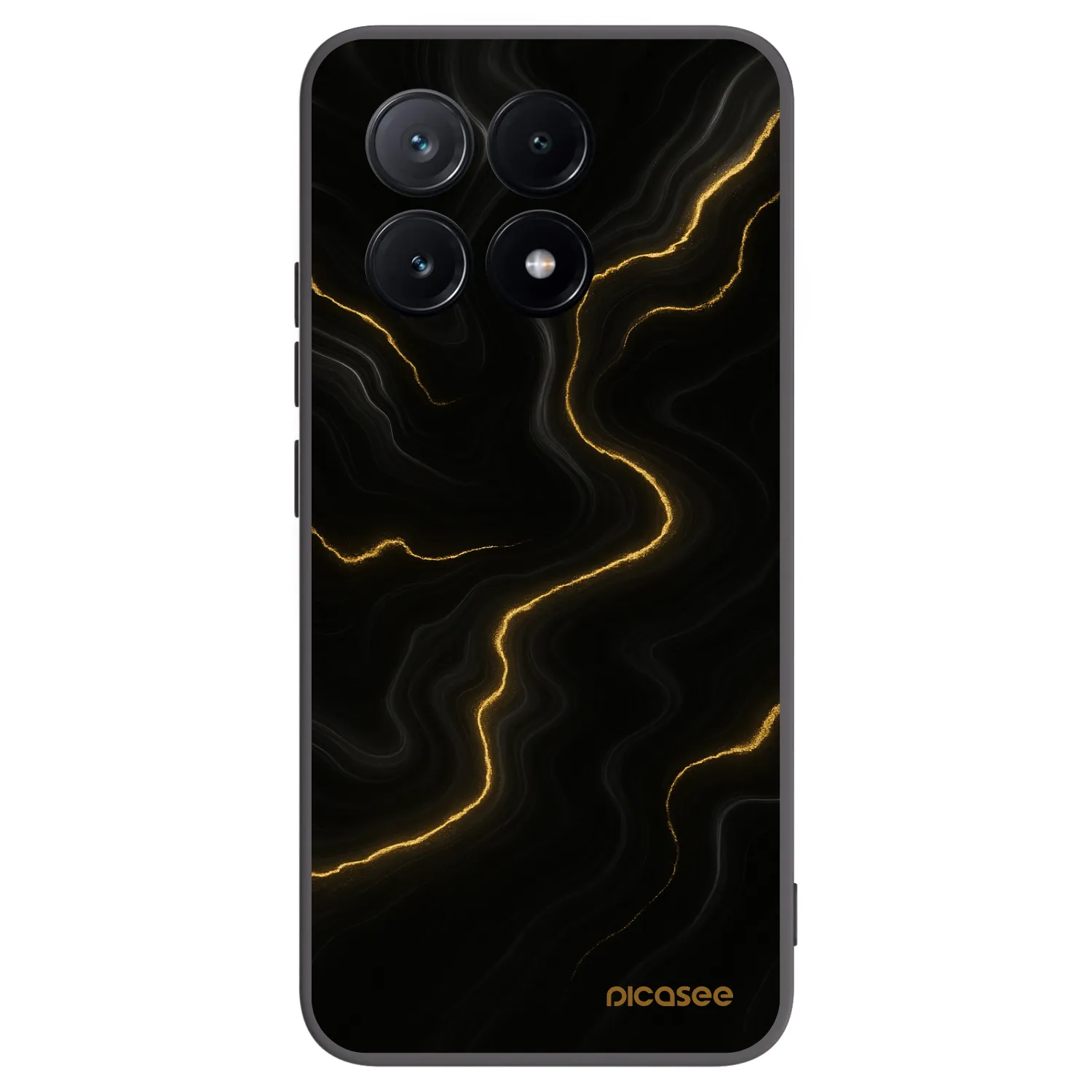 Picasee silikónový čierny obal pre Xiaomi Poco X6 Pro - Thunder