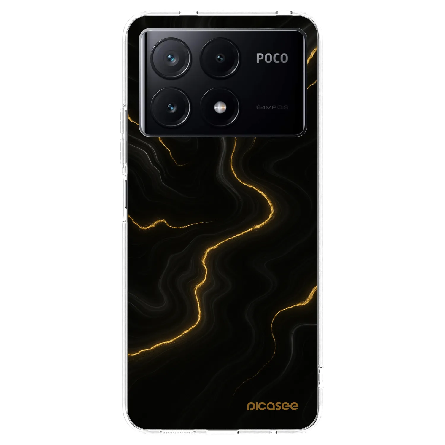 Picasee silikónový prehľadný obal pre Xiaomi Poco X6 Pro - Thunder