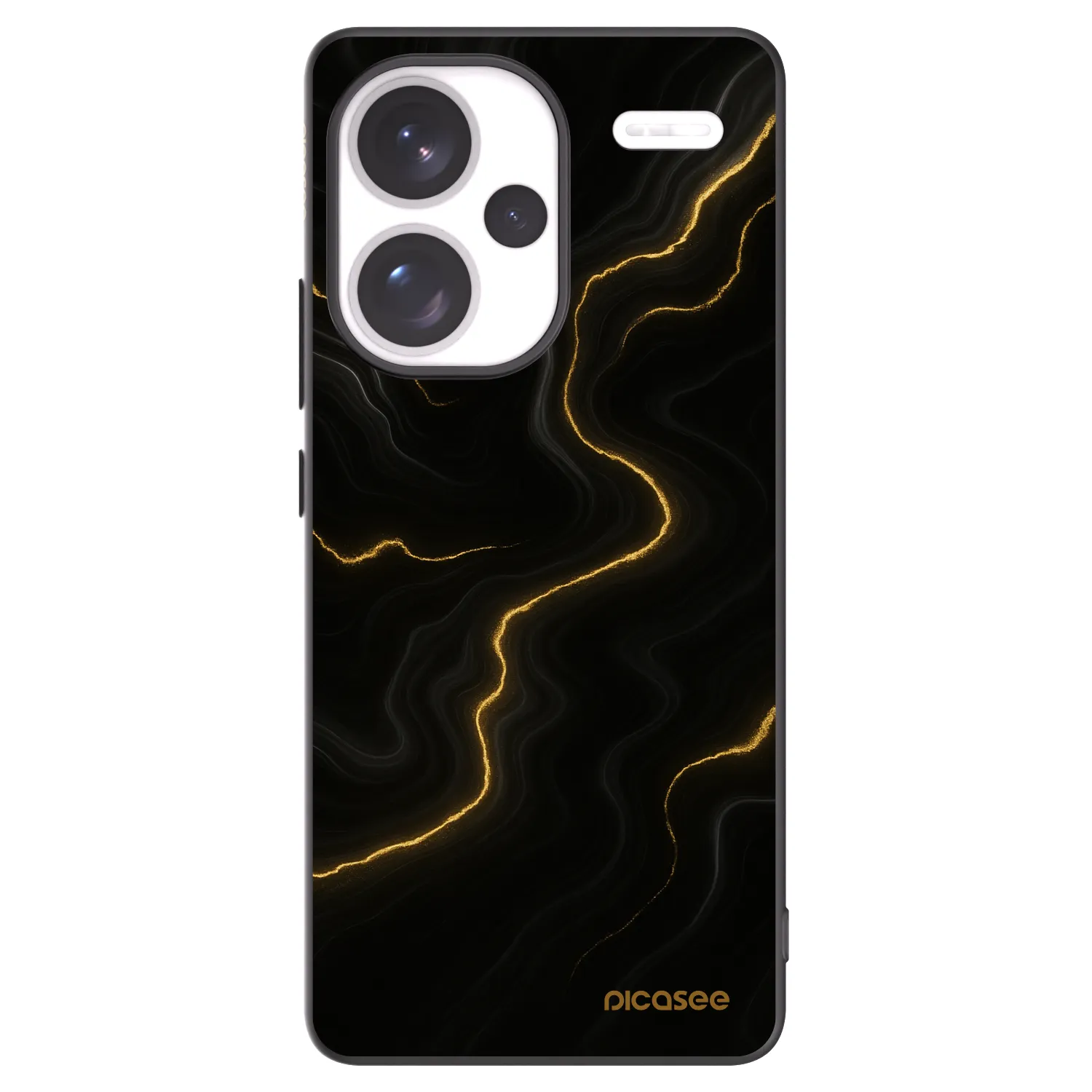 Picasee silikónový čierny obal pre Xiaomi Redmi Note 13 Pro+ 5G - Thunder
