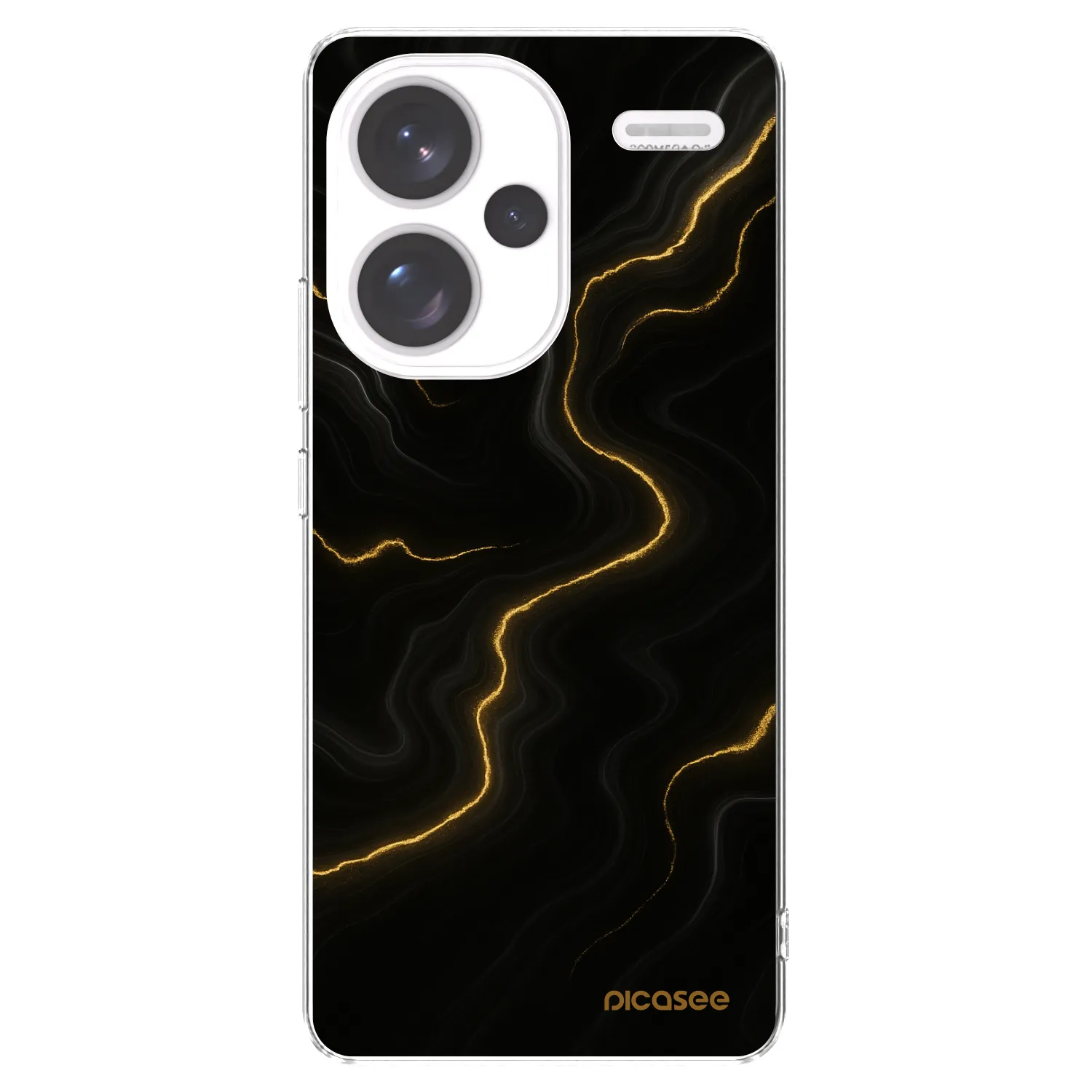 Picasee silikónový prehľadný obal pre Xiaomi Redmi Note 13 Pro+ 5G - Thunder