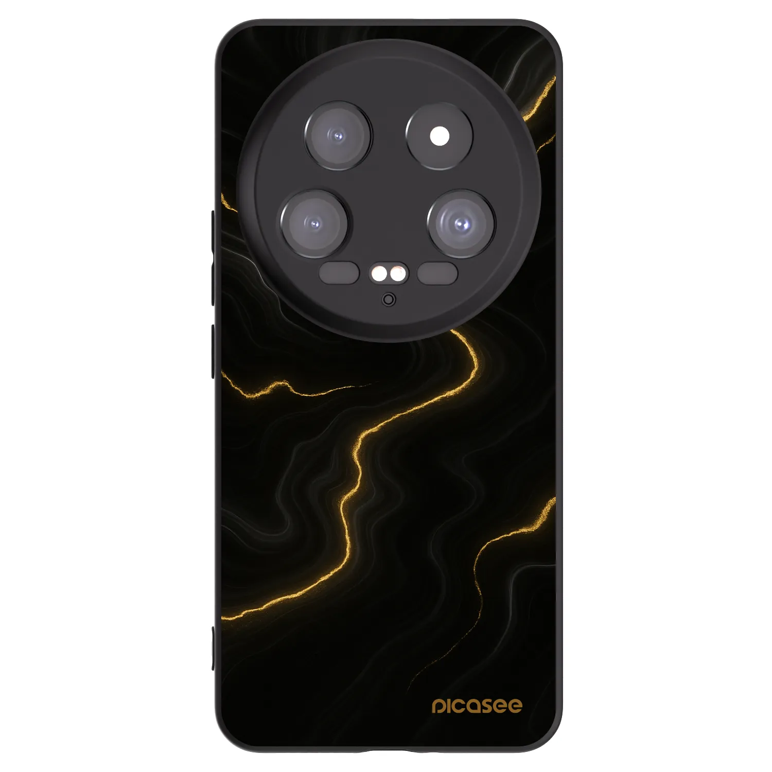 Silikónový čierny obal pre Xiaomi 14 Ultra - Thunder
