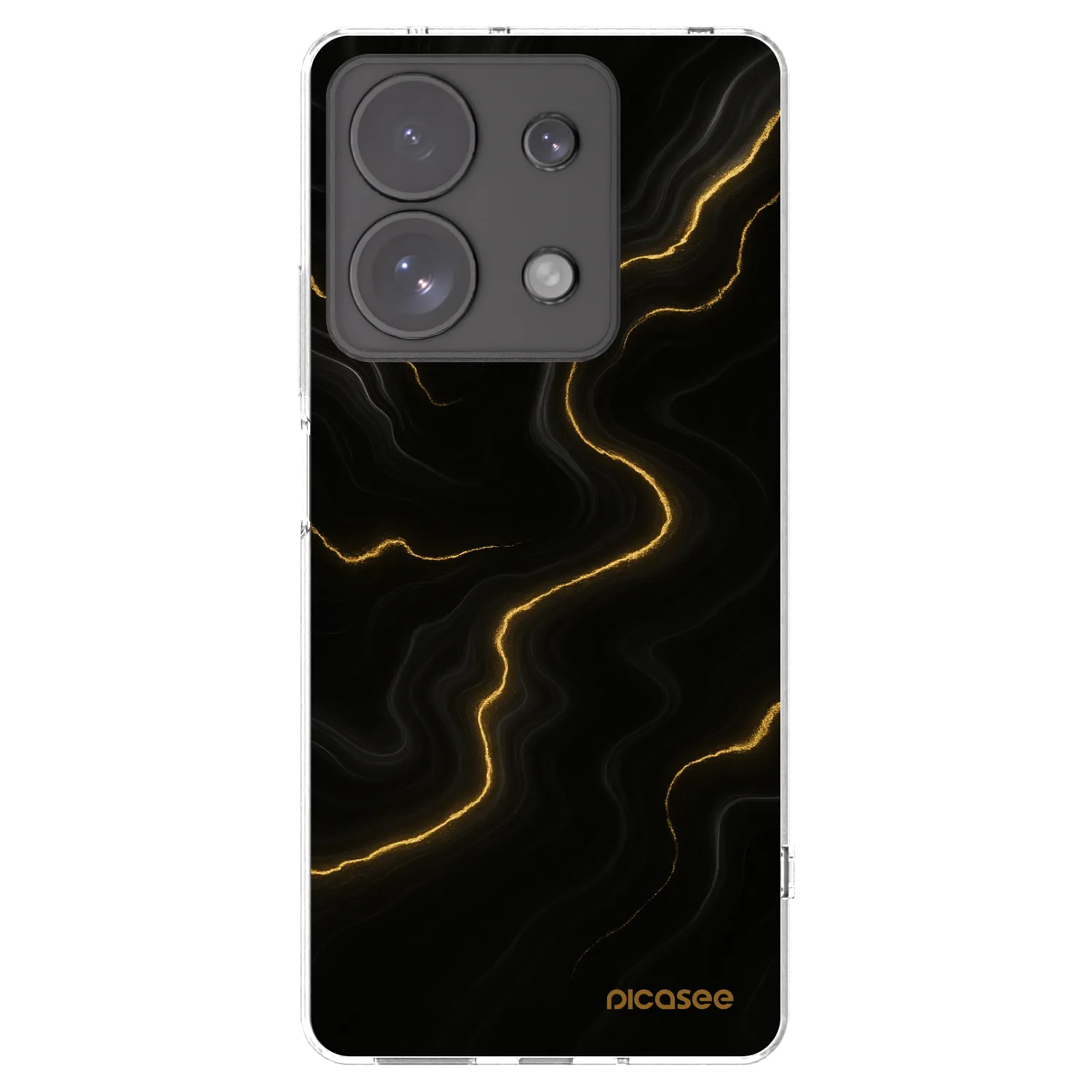Silikónový prehľadný obal pre Xiaomi Redmi Note 13 Pro 4G - Thunder