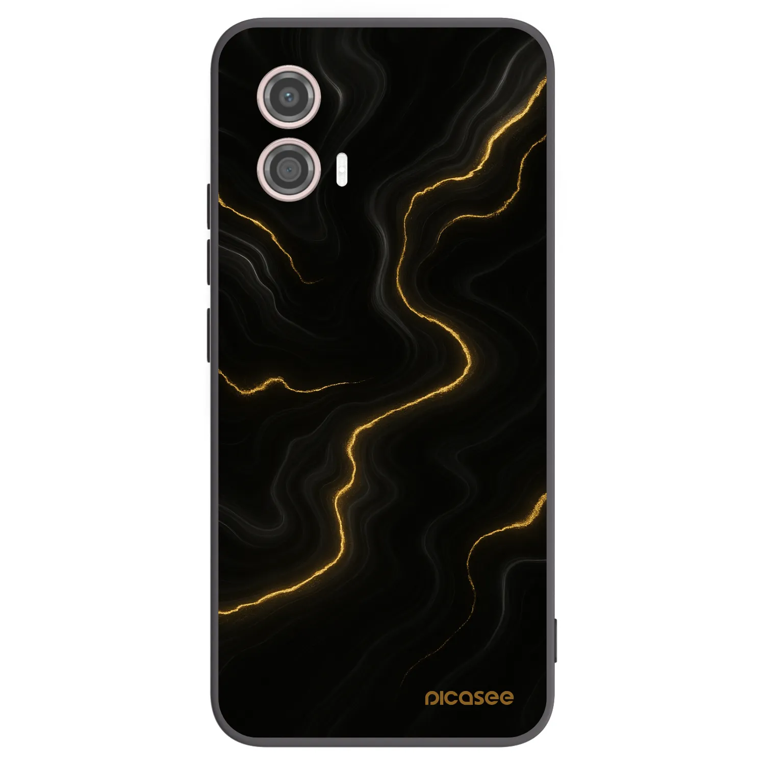 Picasee silikónový čierny obal pre Motorola Moto G53 5G - Thunder