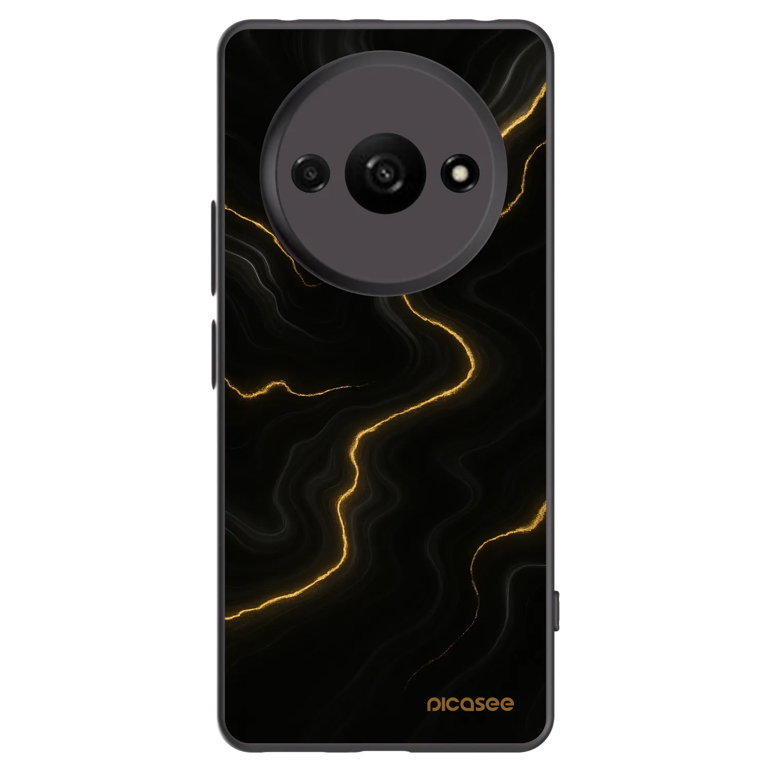 Picasee silikónový čierny obal pre Xiaomi Redmi A3 - Thunder