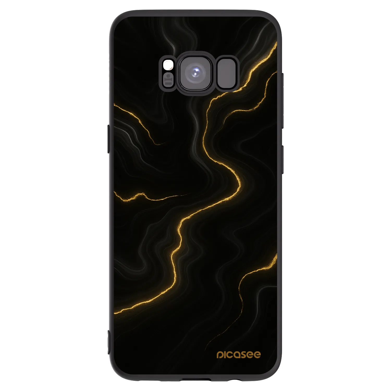 Picasee silikónový čierny obal pre Samsung Galaxy S8 G950F - Thunder