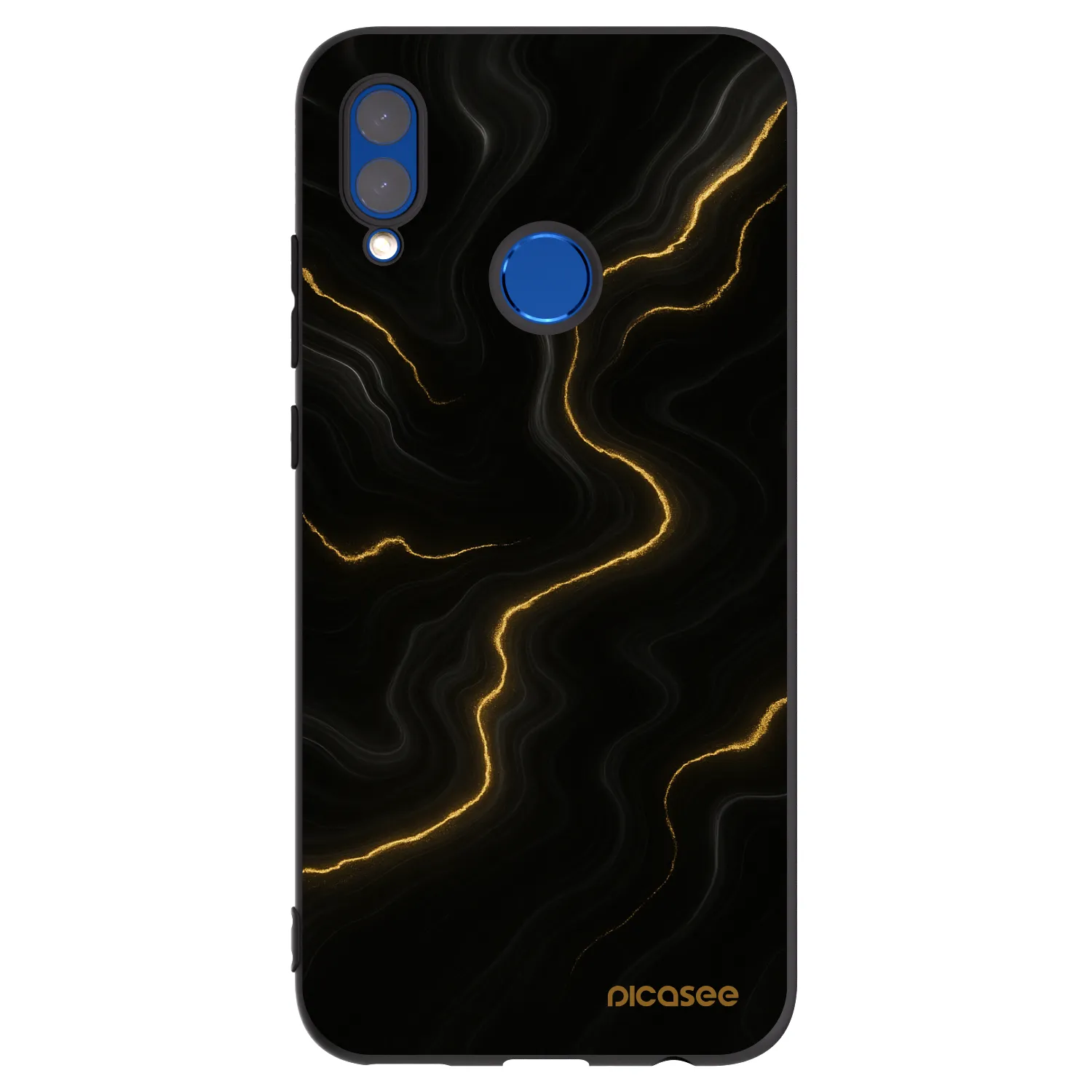 Picasee silikónový čierny obal pre Huawei P Smart 2019 - Thunder