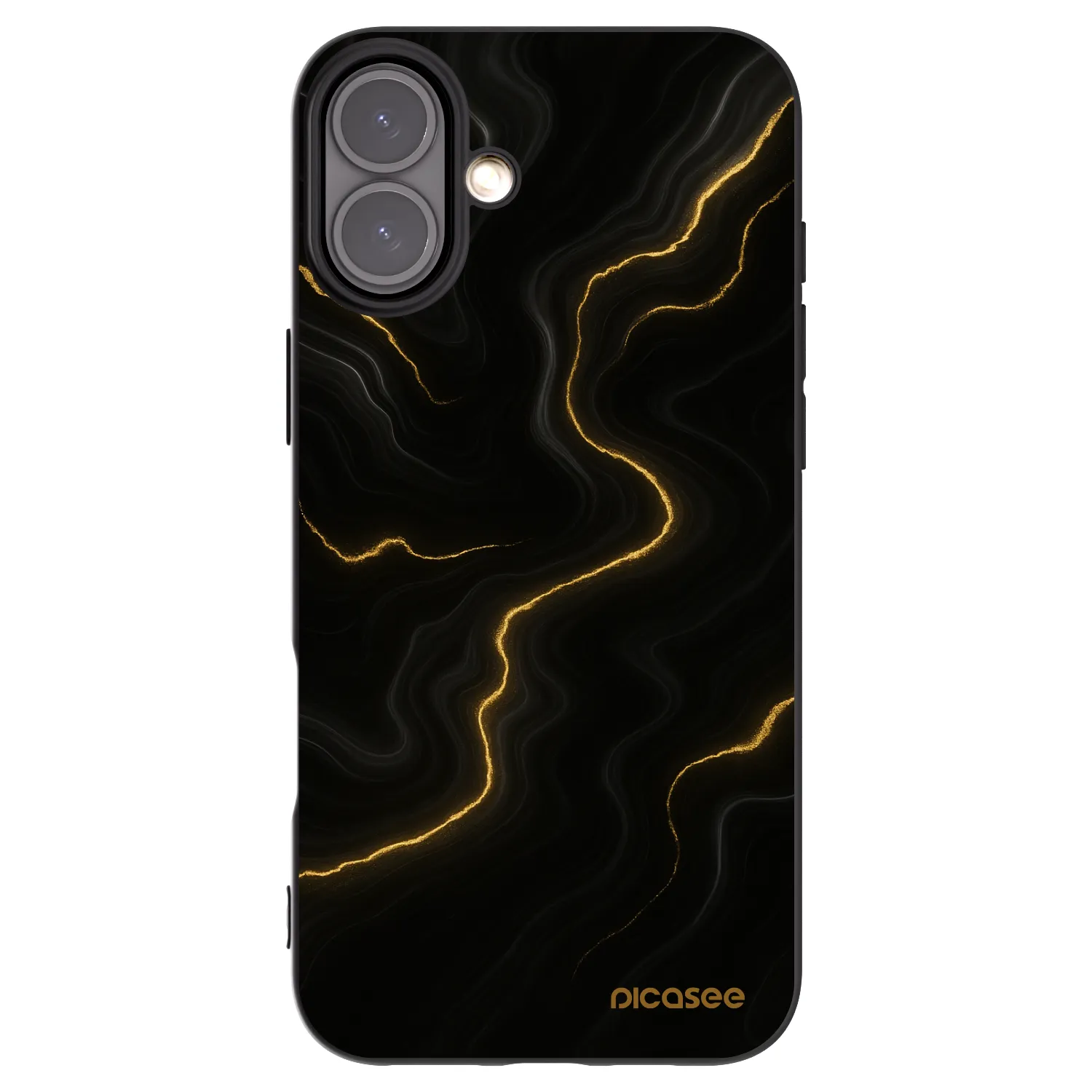 Picasee silikónový čierny obal pre Apple iPhone 16 Plus - Thunder