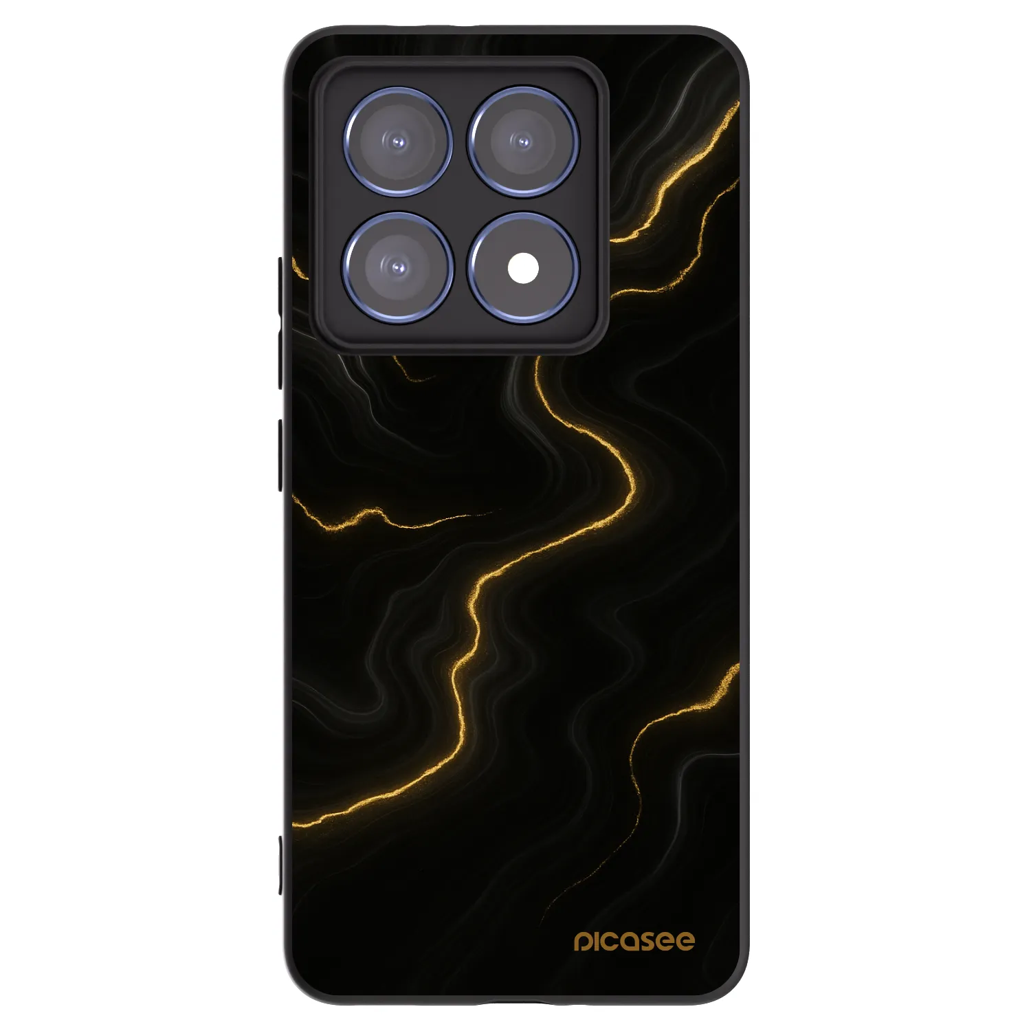 Picasee silikónový čierny obal pre Xiaomi 14T Pro - Thunder