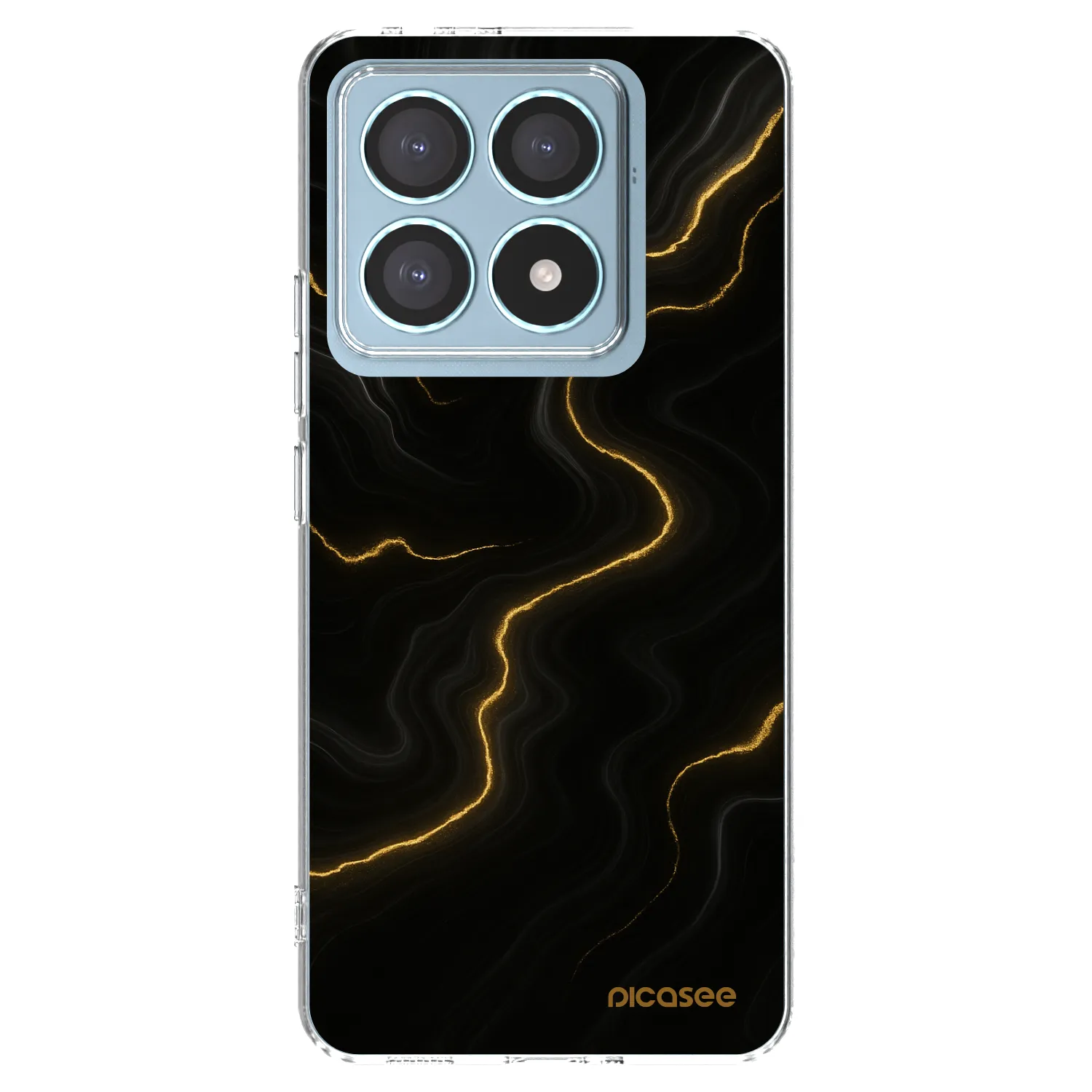 Picasee silikónový prehľadný obal pre Xiaomi 14T Pro - Thunder