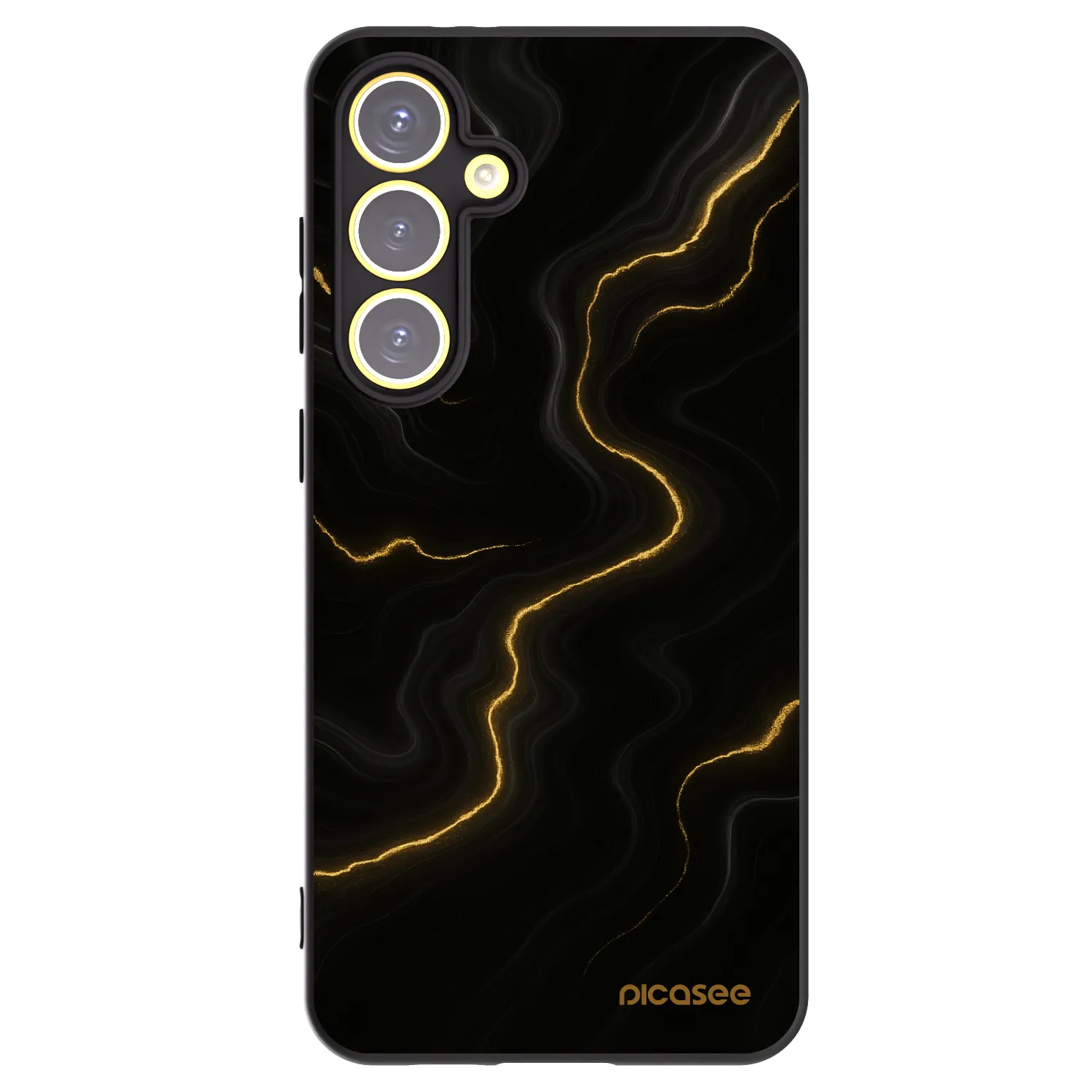 Picasee silikónový čierny obal pre Samsung Galaxy S24 FE S721B - Thunder