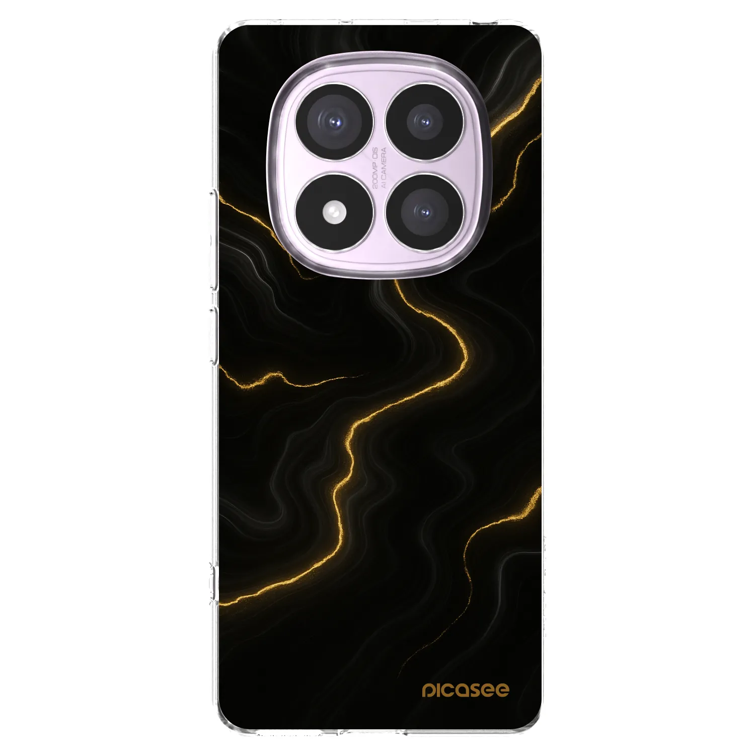 Silikónový prehľadný obal pre Xiaomi Redmi Note 14 Pro 5G - Thunder