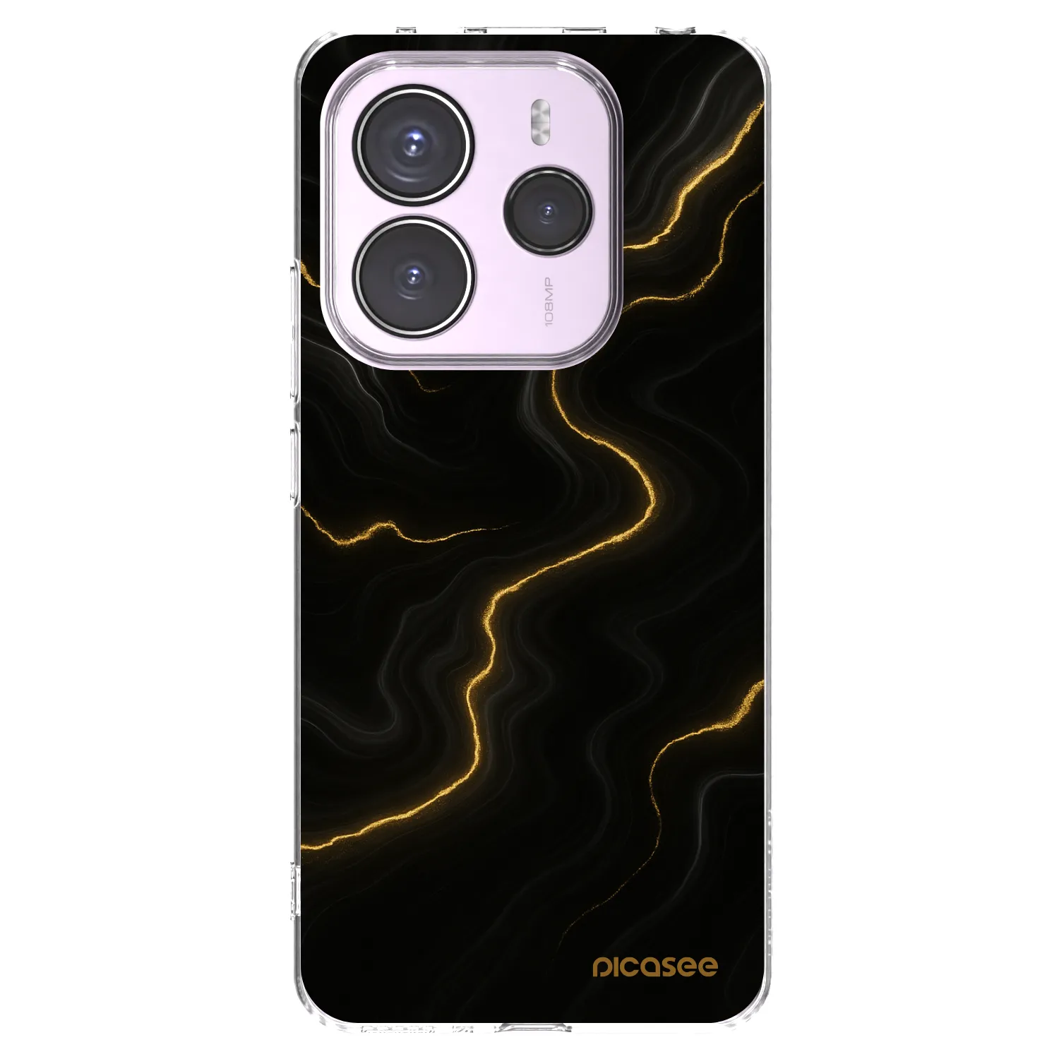 Silikónový prehľadný obal pre Xiaomi Redmi Note 14 5G - Thunder
