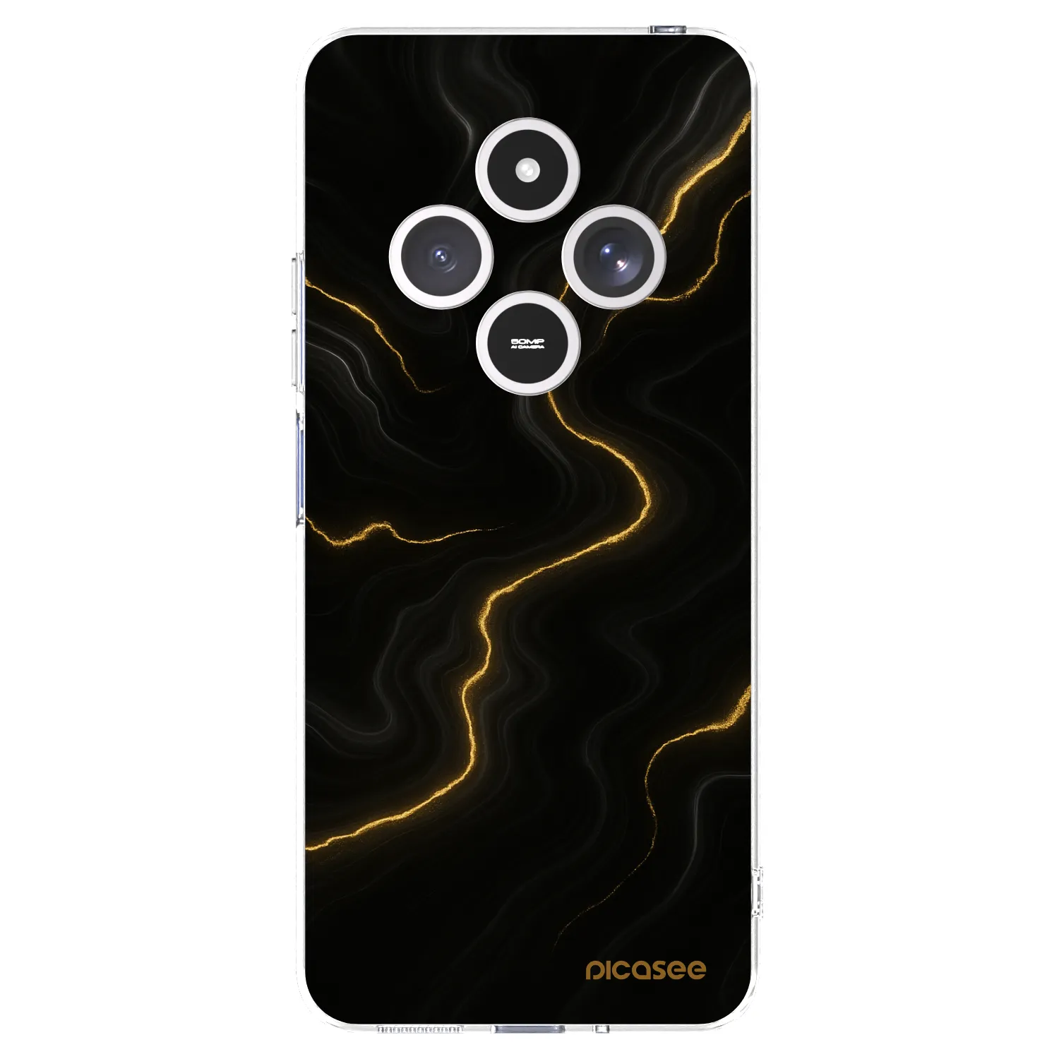 Picasee silikónový prehľadný obal pre Xiaomi Redmi 14C - Thunder
