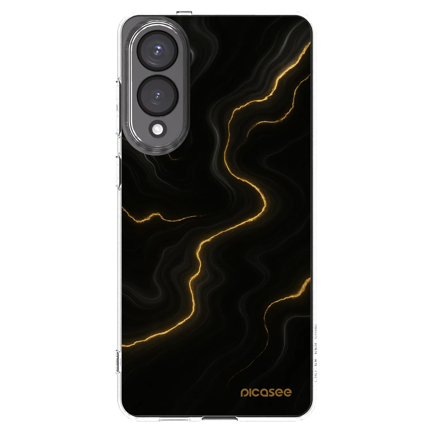 Picasee silikónový prehľadný obal pre Samsung Galaxy S25 Edge 5G - Thunder