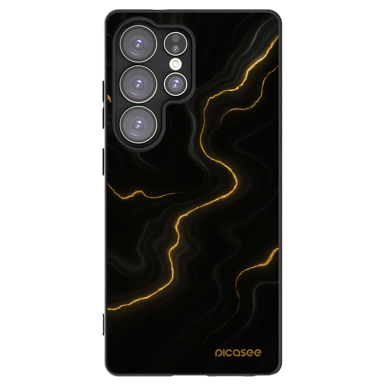 Picasee silikónový čierny obal pre Samsung Galaxy S25 Ultra 5G - Thunder