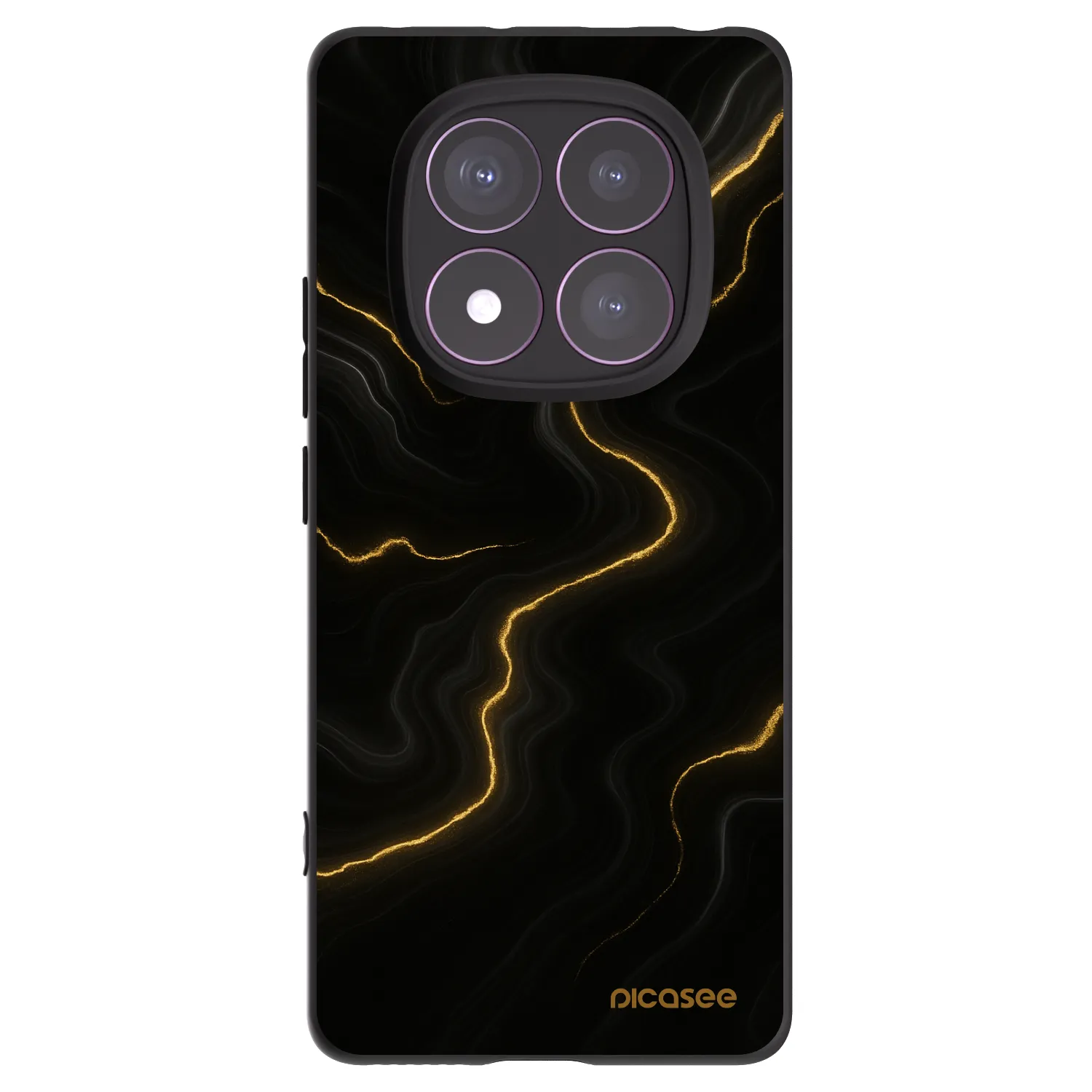 Silikónový čierny obal pre Xiaomi Redmi Note 14 Pro 4G - Thunder