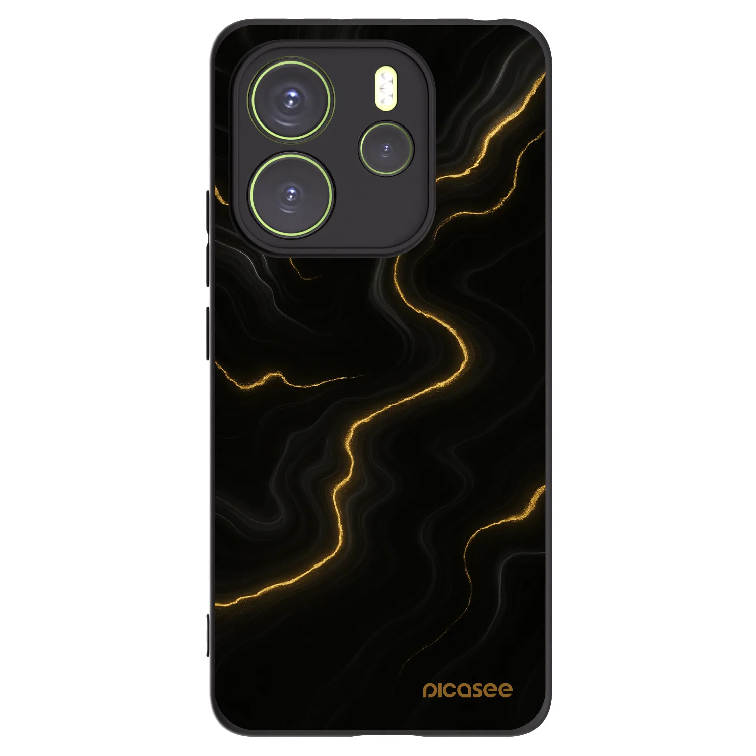Silikónový čierny obal pre Xiaomi Redmi Note 14 4G - Thunder