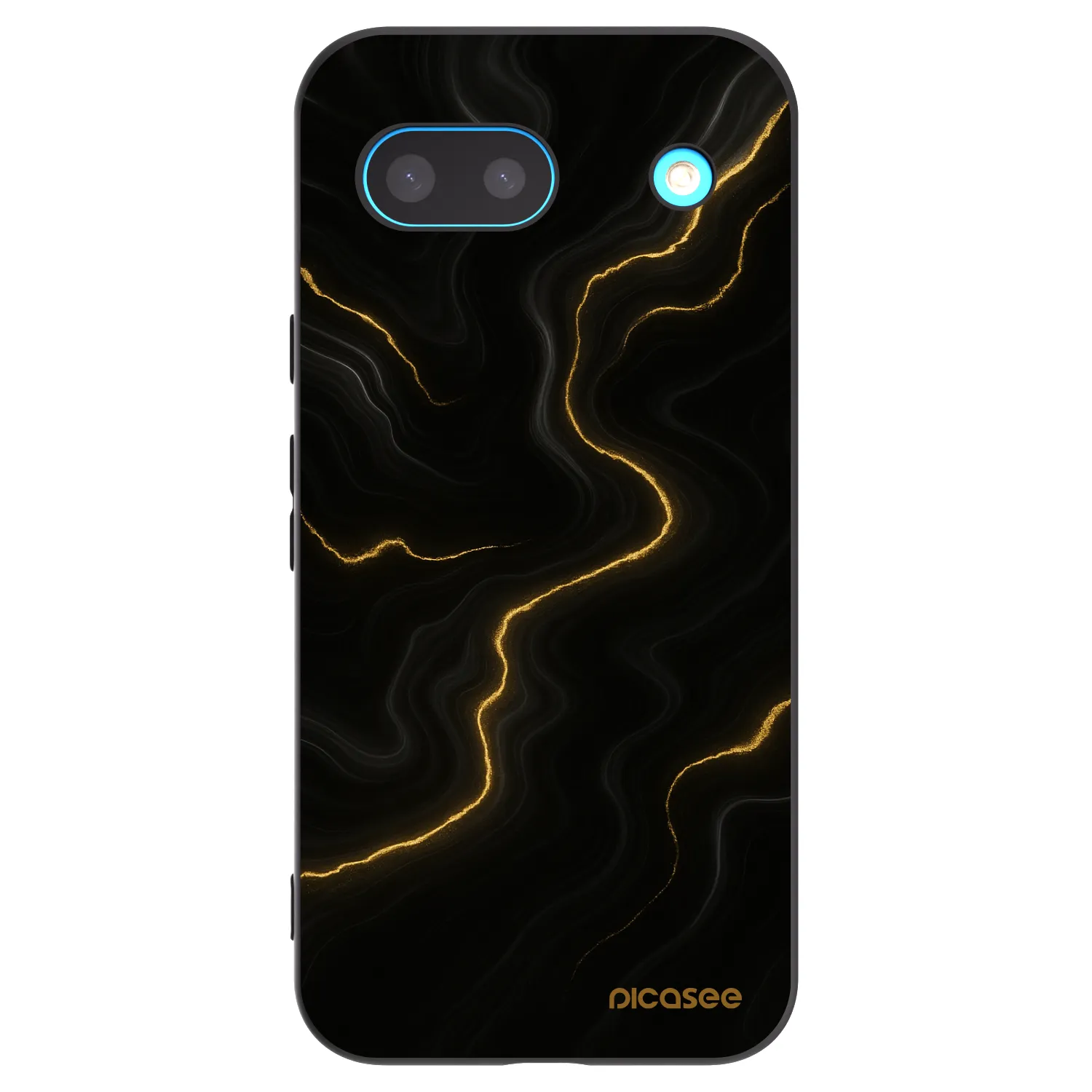 Picasee silikónový čierny obal pre Google Pixel 8a - Thunder