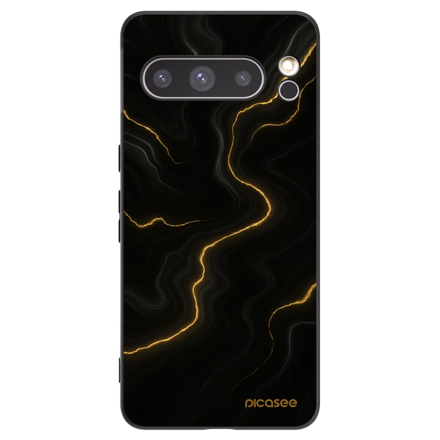 Picasee silikónový čierny obal pre Google Pixel 8 Pro - Thunder