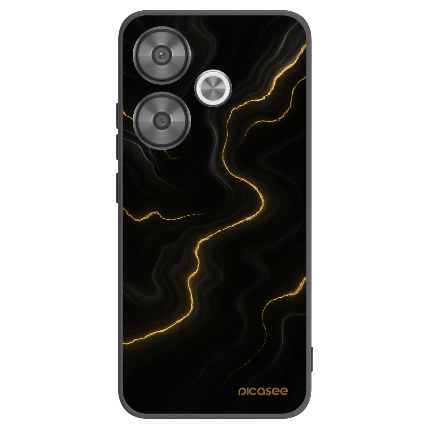 Silikónový čierny obal pre Xiaomi Poco F6 - Thunder