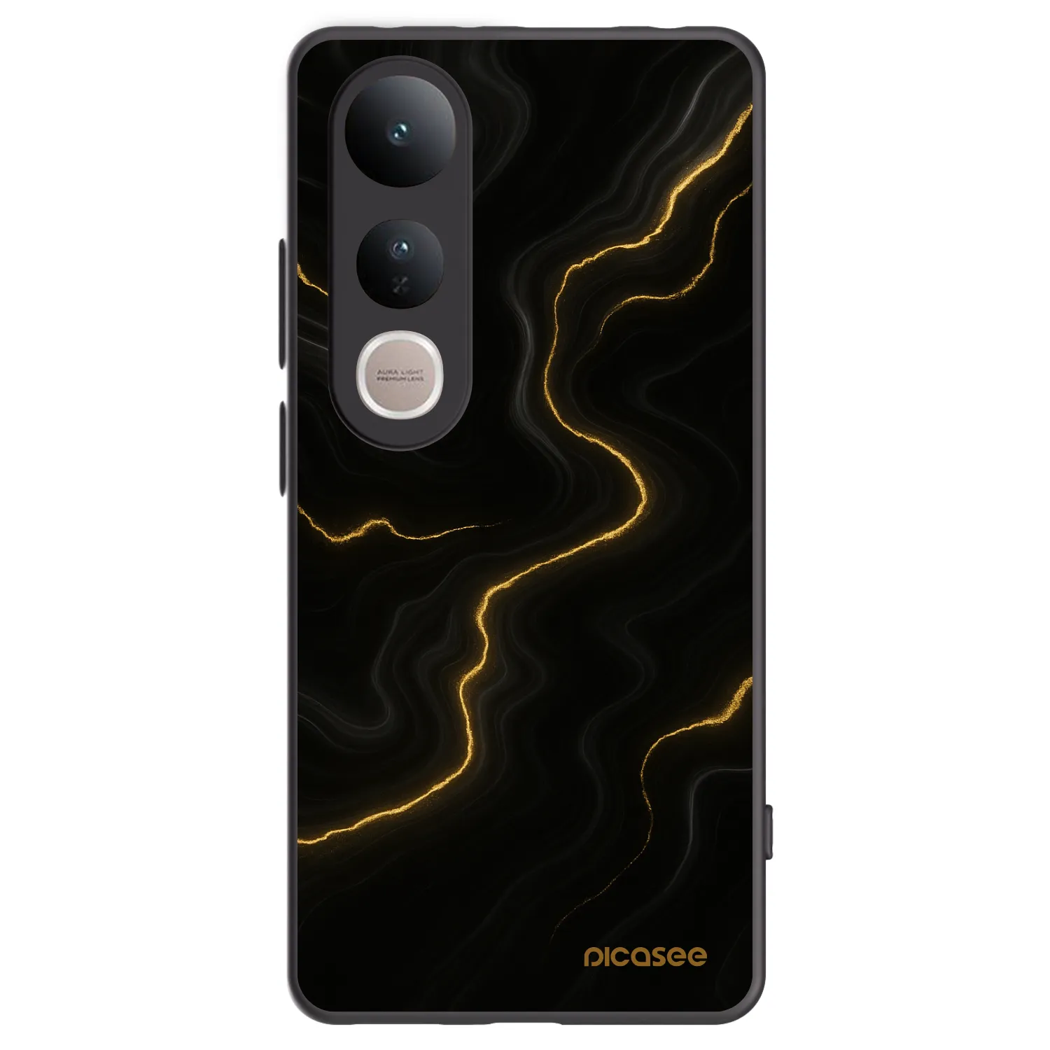 Picasee silikónový čierny obal pre Vivo V50 Lite 5G - Thunder