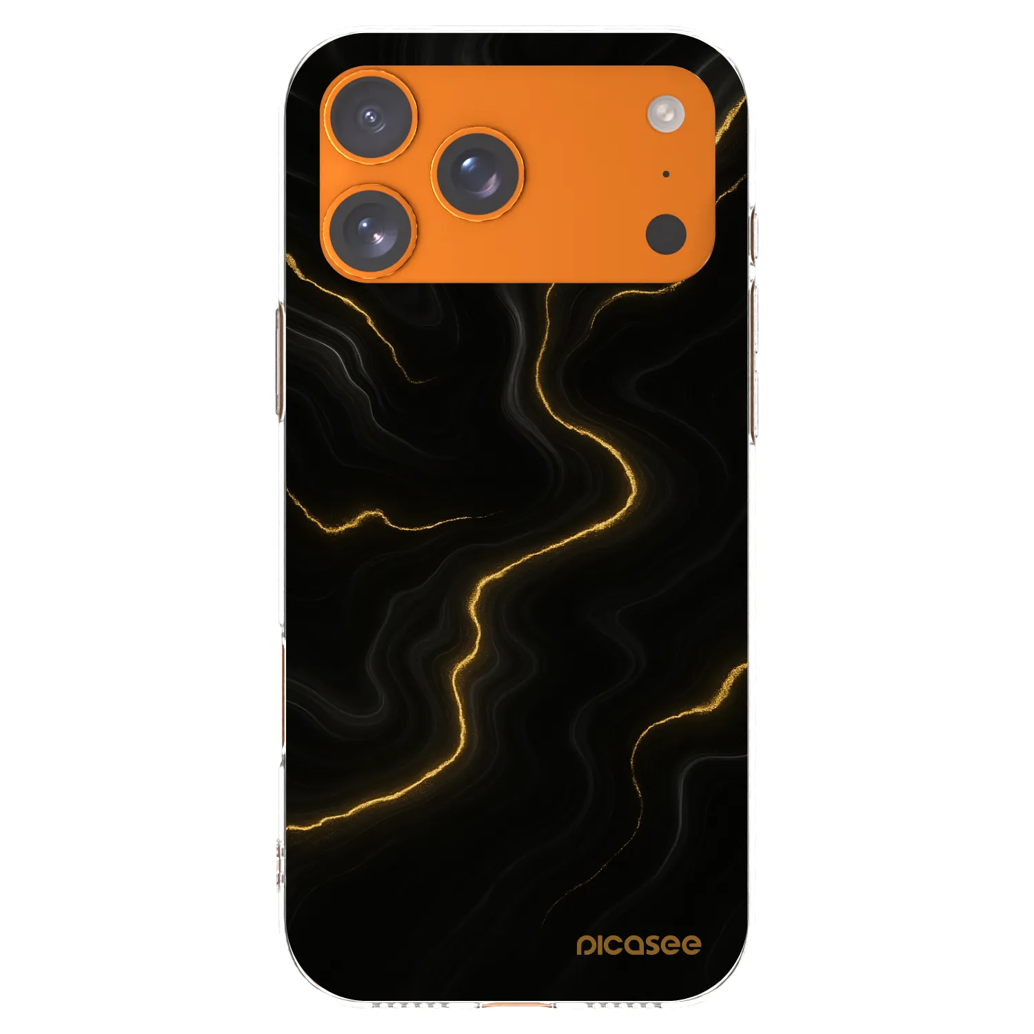 Silikónový prehľadný obal pre Apple iPhone 17 Pro Max - Thunder