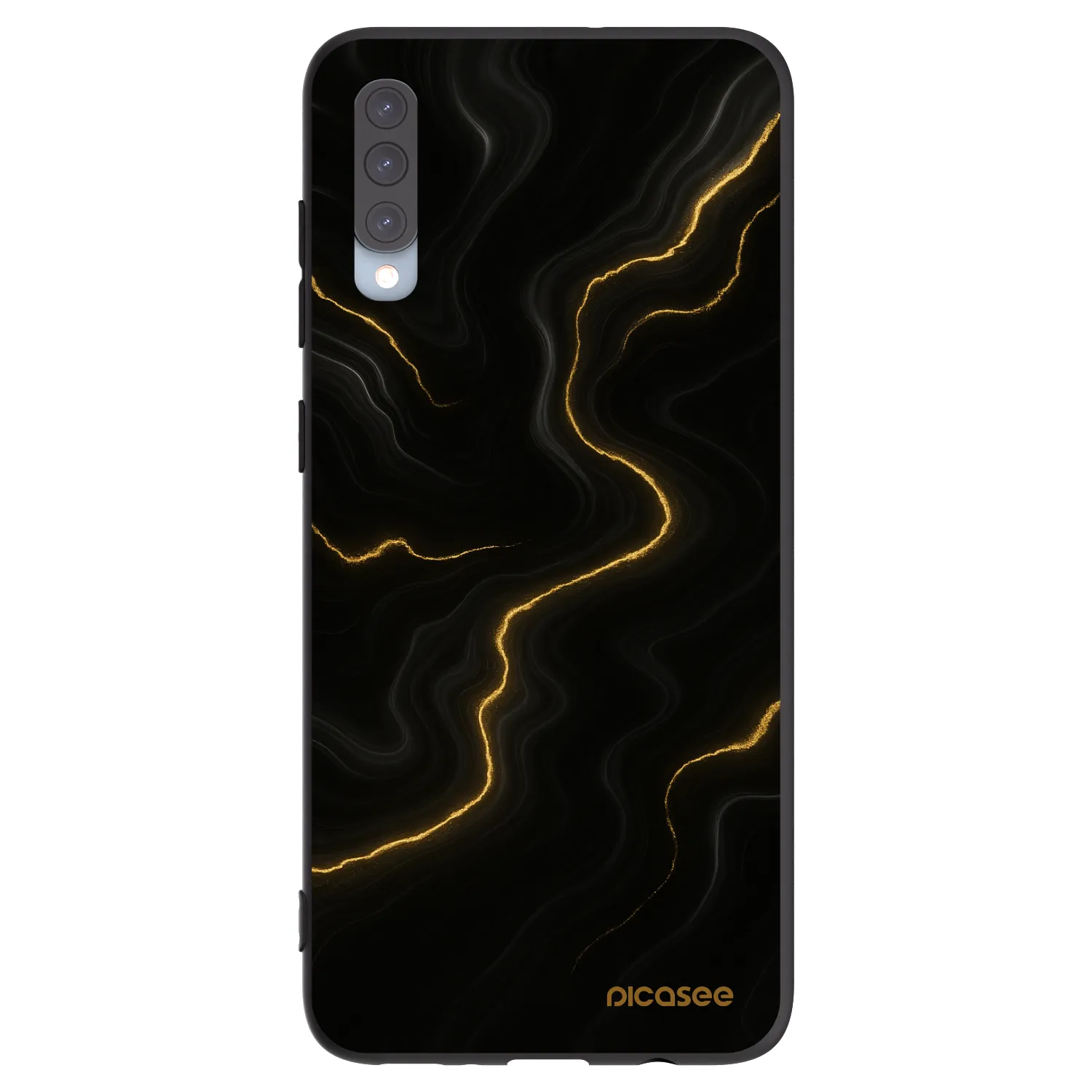Picasee silikónový čierny obal pre Samsung Galaxy A70 A705F - Thunder