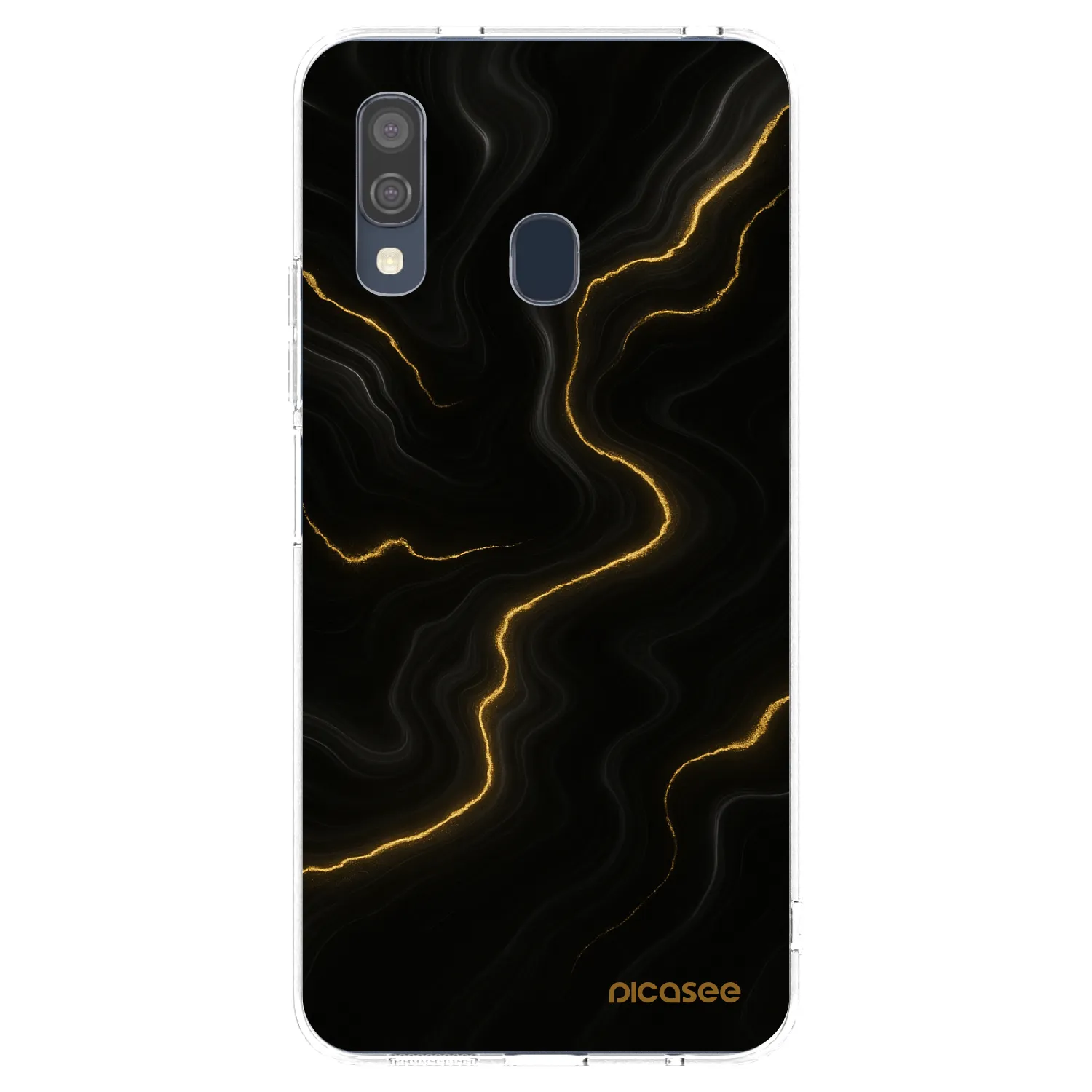 Picasee silikónový prehľadný obal pre Samsung Galaxy A40 A405F - Thunder