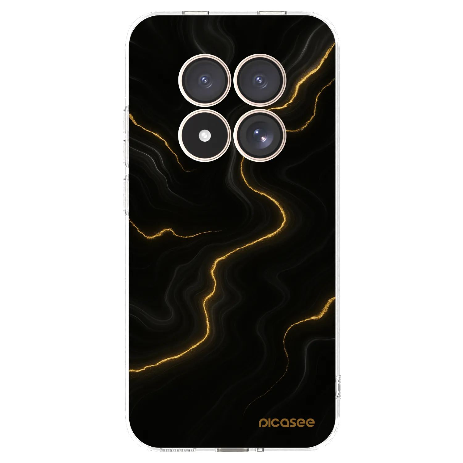 Picasee silikónový prehľadný obal pre Xiaomi Redmi Note 15 Pro 4G - Thunder