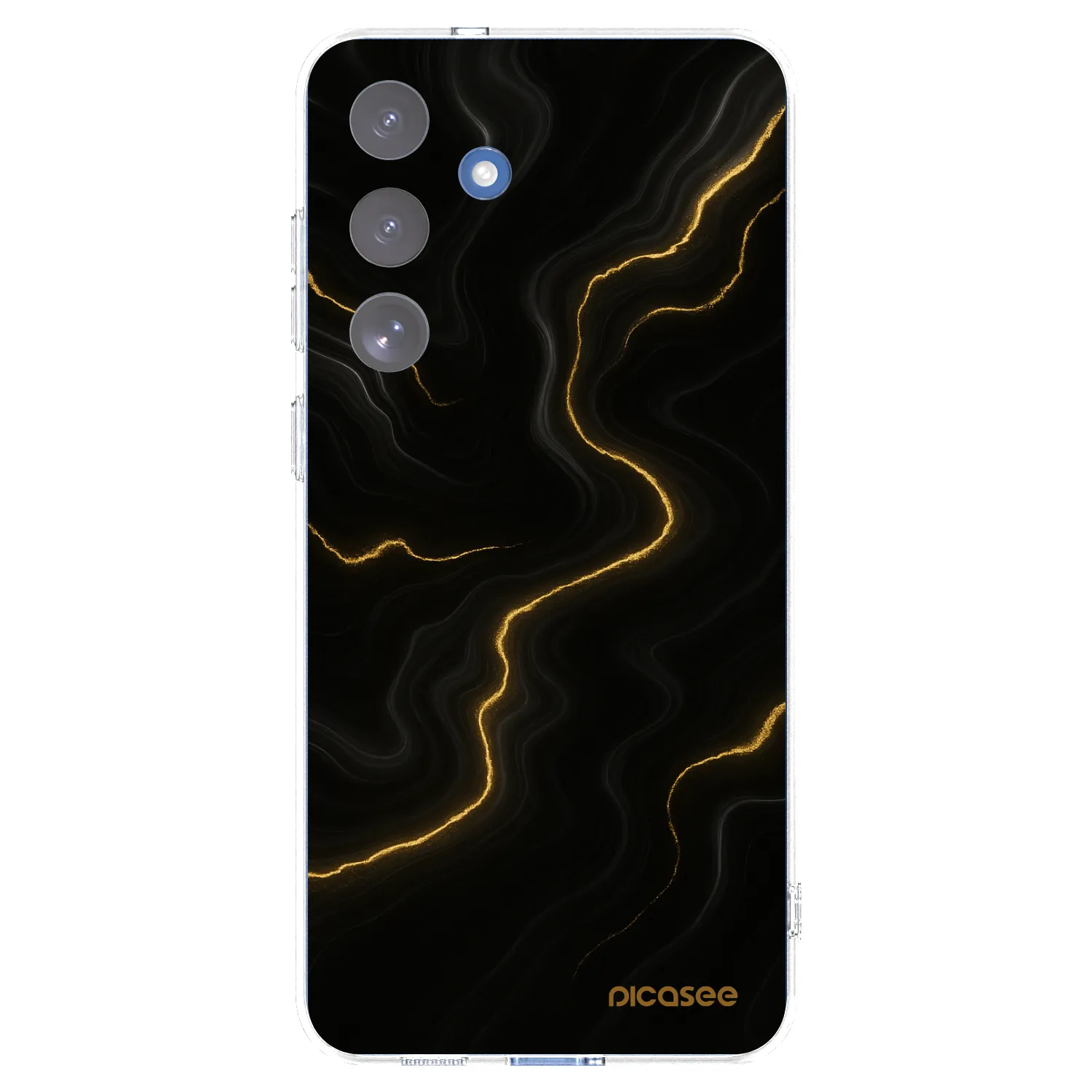 Picasee silikónový prehľadný obal pre Samsung Galaxy S25 FE 5G - Thunder