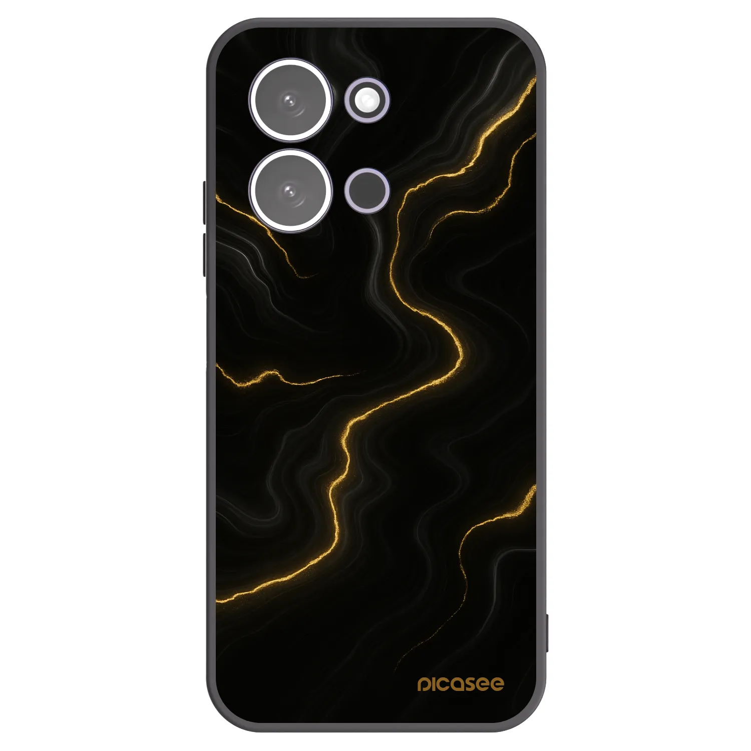Picasee silikónový čierny obal pre Xiaomi Redmi 15C 5G - Thunder