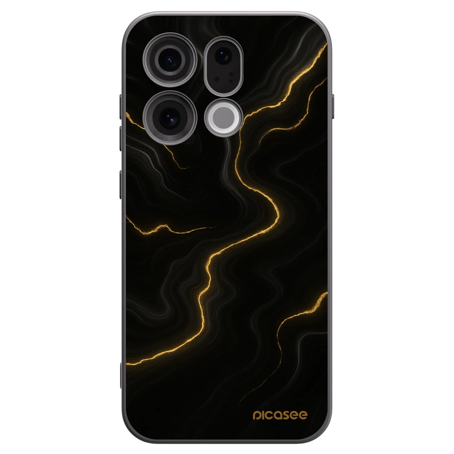 Picasee silikónový čierny obal pre OPPO Find X9 - Thunder