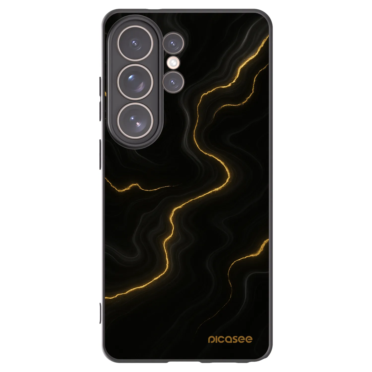 Picasee silikónový čierny obal pre Samsung Galaxy S26 Ultra - Thunder
