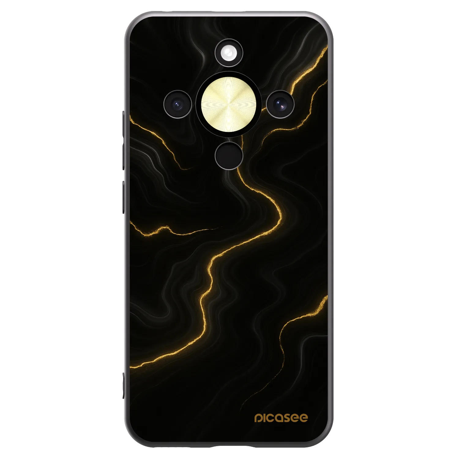Picasee silikónový čierny obal pre Honor Magic8 Lite 5G - Thunder