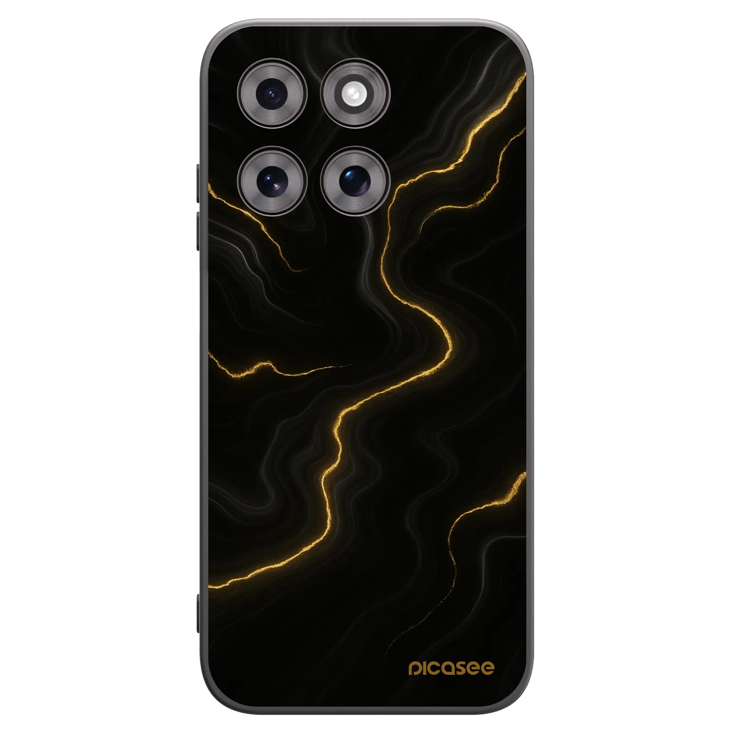 Picasee silikónový čierny obal pre Motorola Moto G77 - Thunder