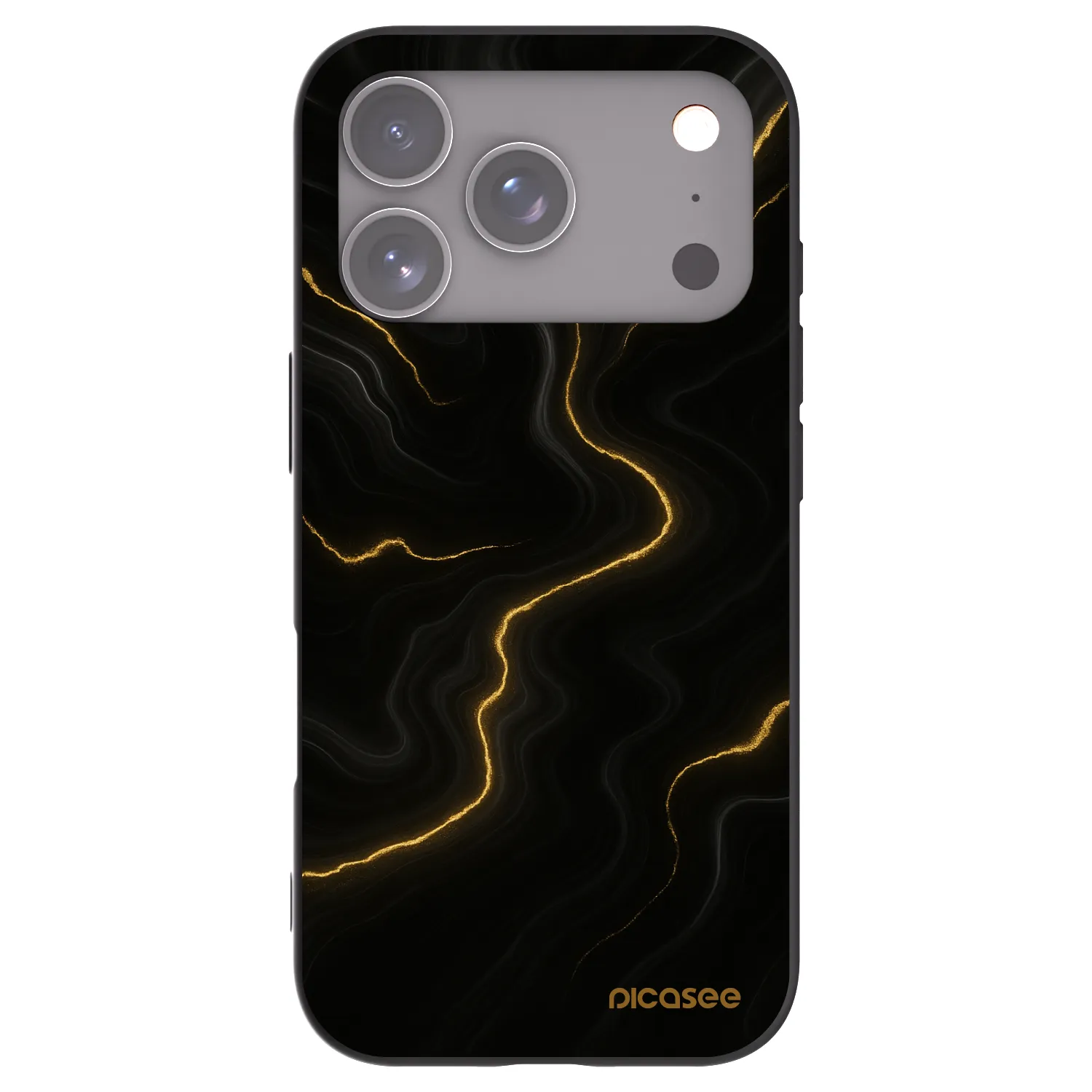 Picasee silikónový čierny obal pre Apple iPhone 18 Pro - Thunder