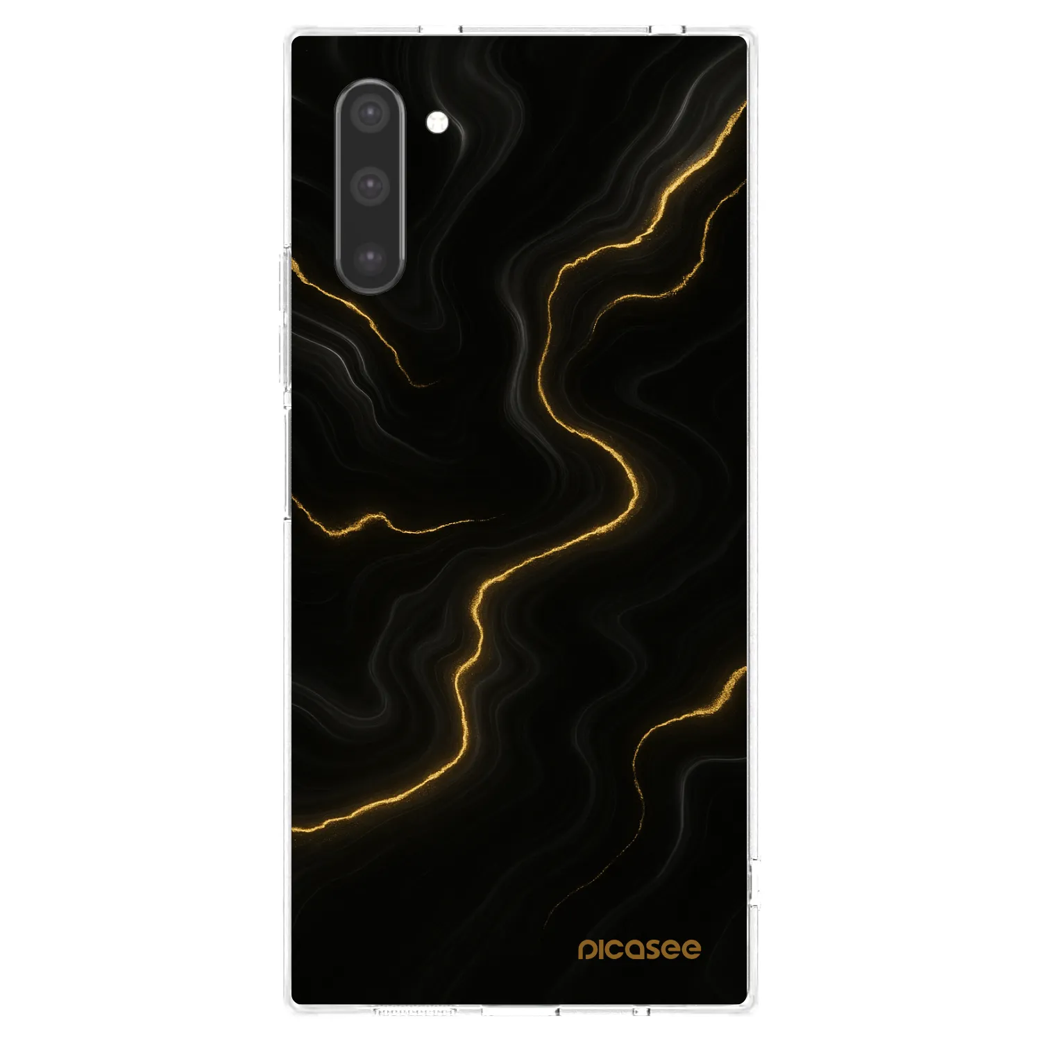 Picasee silikónový prehľadný obal pre Samsung Galaxy Note 10 N970F - Thunder
