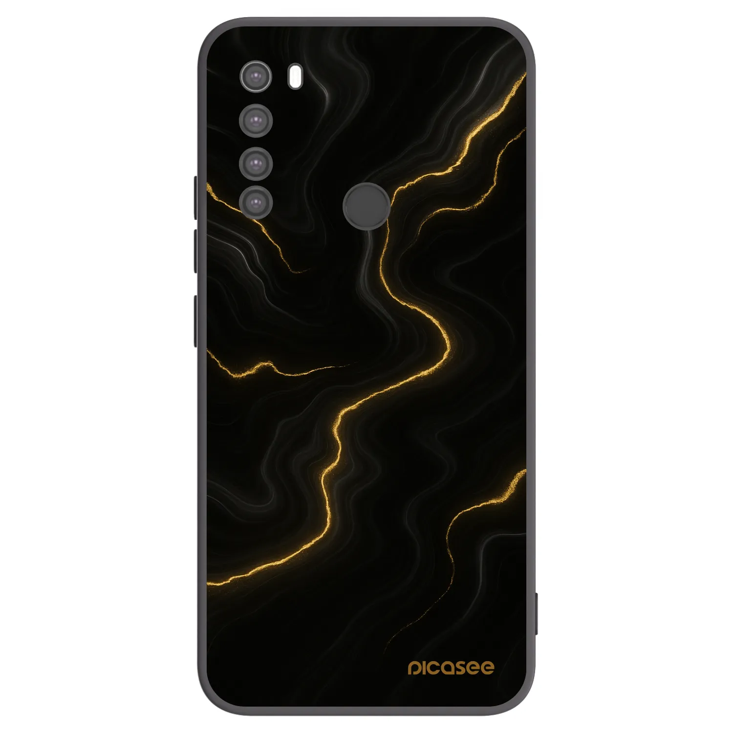 Picasee silikónový čierny obal pre Xiaomi Redmi Note 8 - Thunder