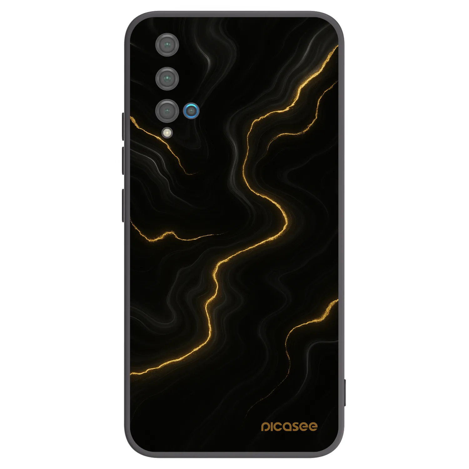 Picasee silikónový čierny obal pre Huawei Nova 5T - Thunder