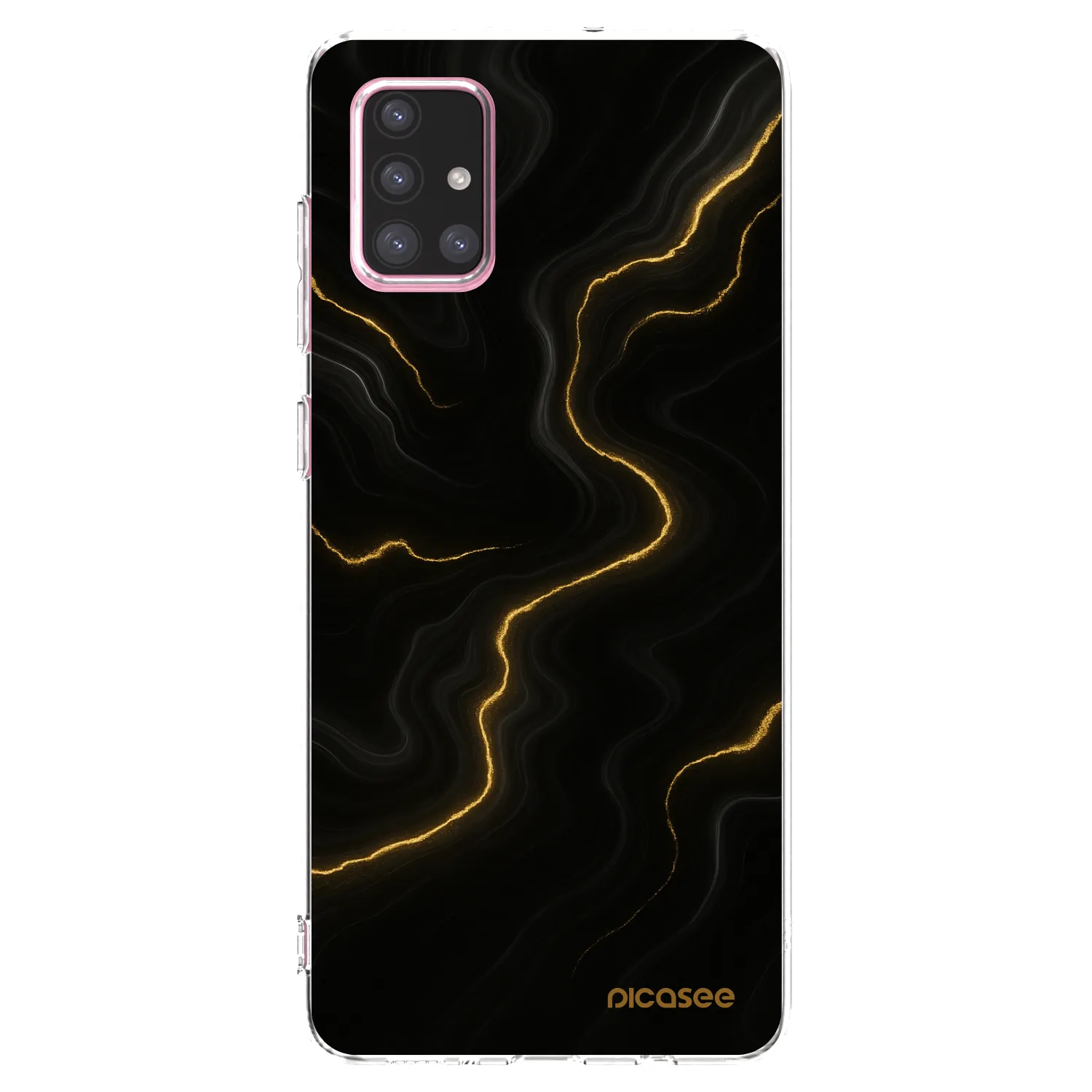 Picasee silikónový prehľadný obal pre Samsung Galaxy A71 A715F - Thunder