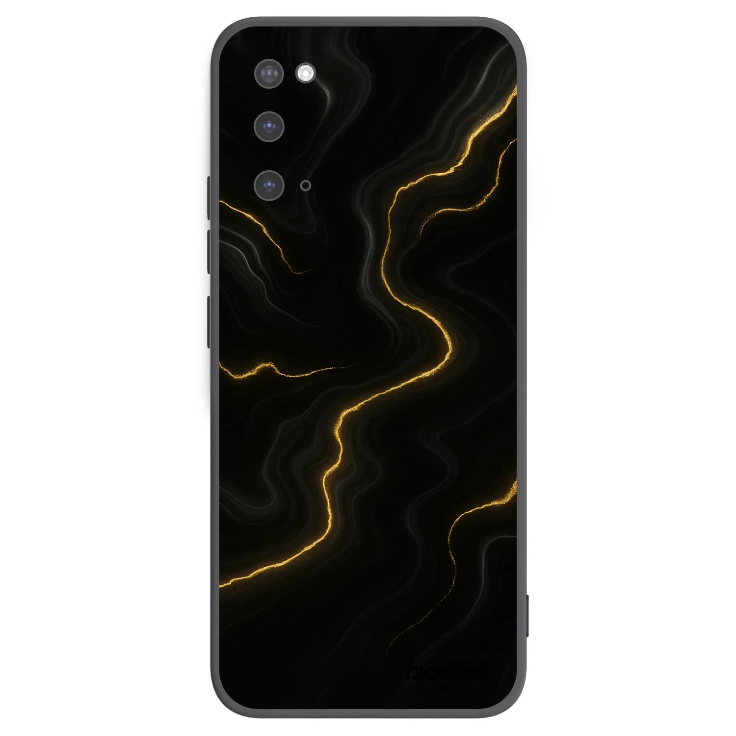 Picasee silikónový čierny obal pre Samsung Galaxy S20 G980F - Thunder