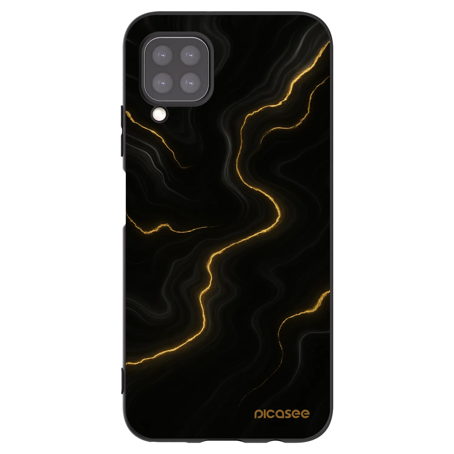 Picasee silikónový čierny obal pre Huawei P40 Lite - Thunder